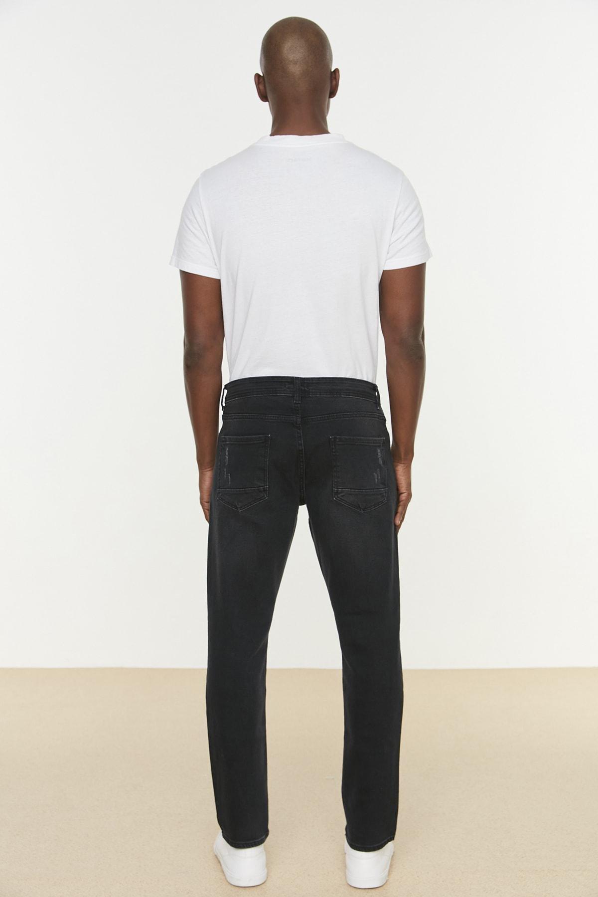 Grey Skinny Mid Waist Jeans, , large image number 6