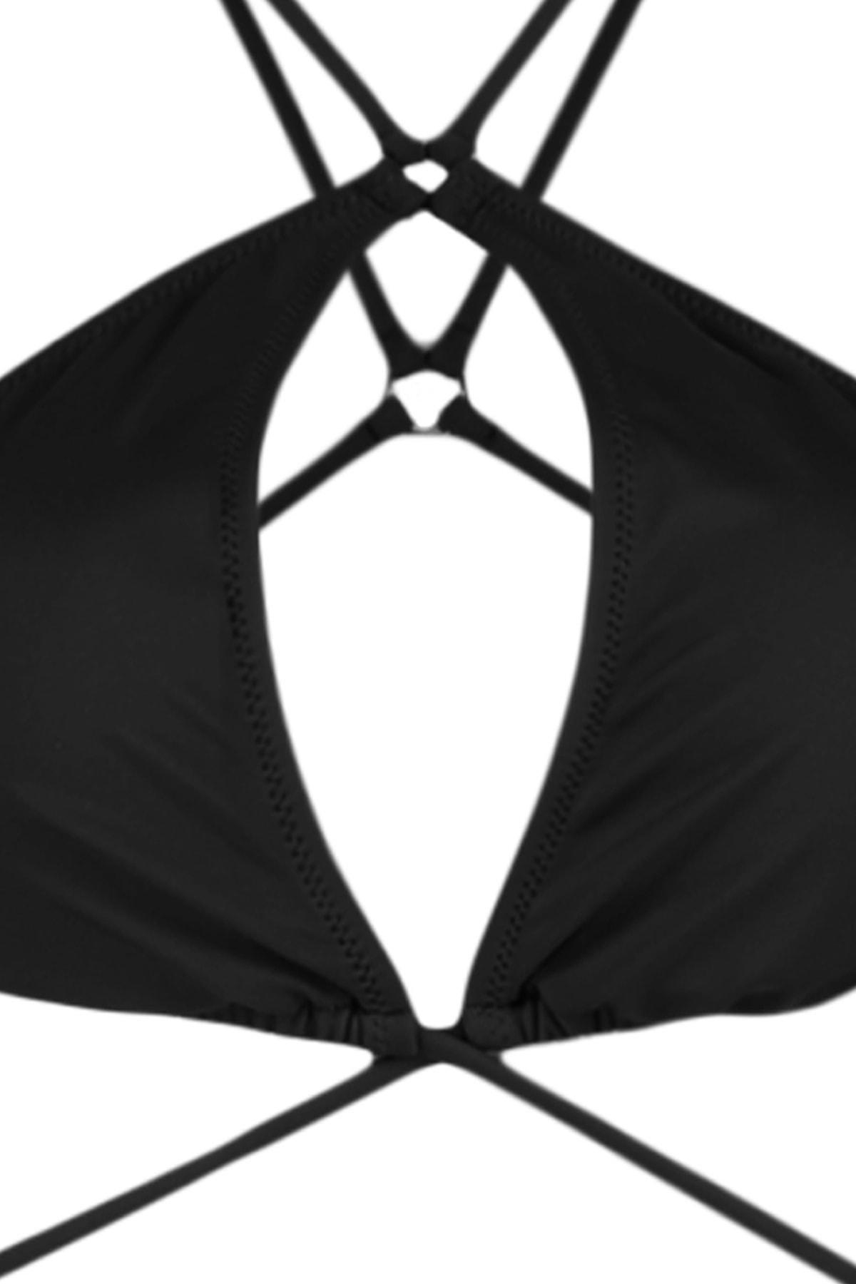 Black Cut Out Bikini Top, , large image number 8