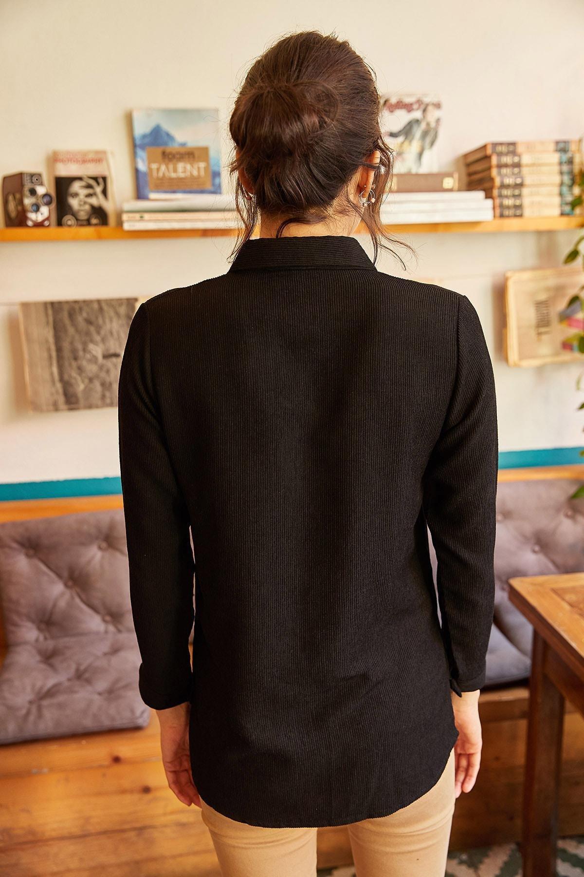 Black Collared Shirt, , large image number 1