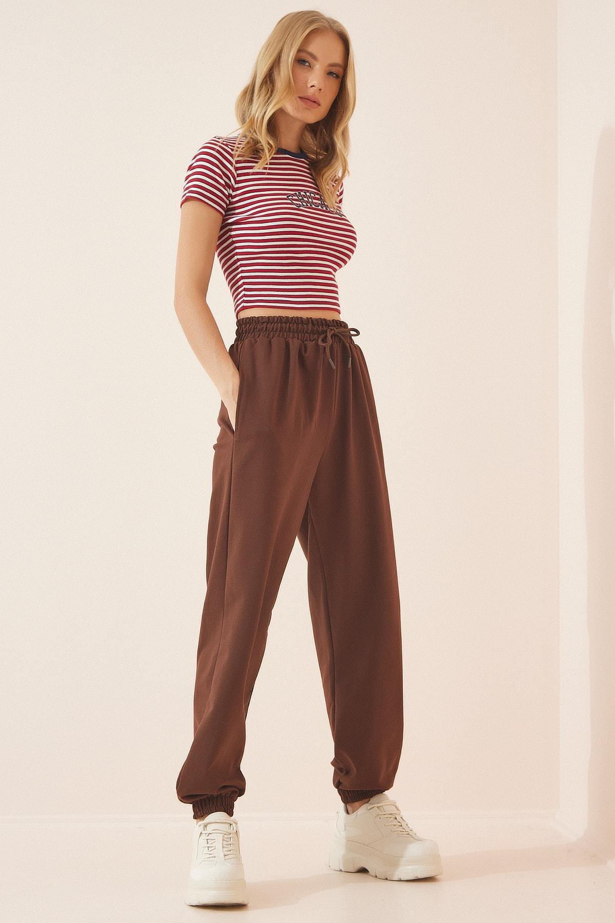 Brown Jogger Sweatpants, C101_120, large image number 1