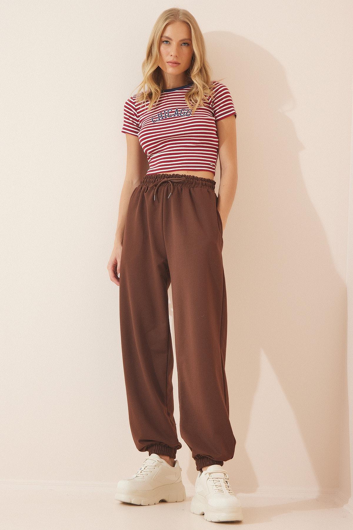 Brown Jogger Sweatpants, C101_120, large image number 2