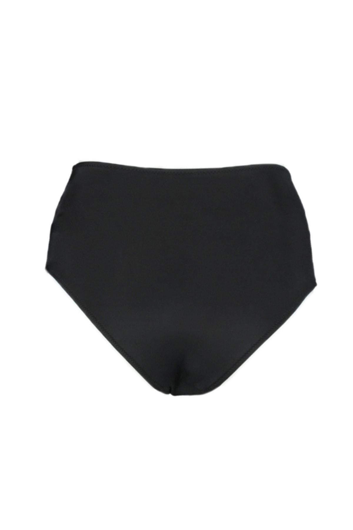 Black Plain Bikini Bottom, Black, large image number 6