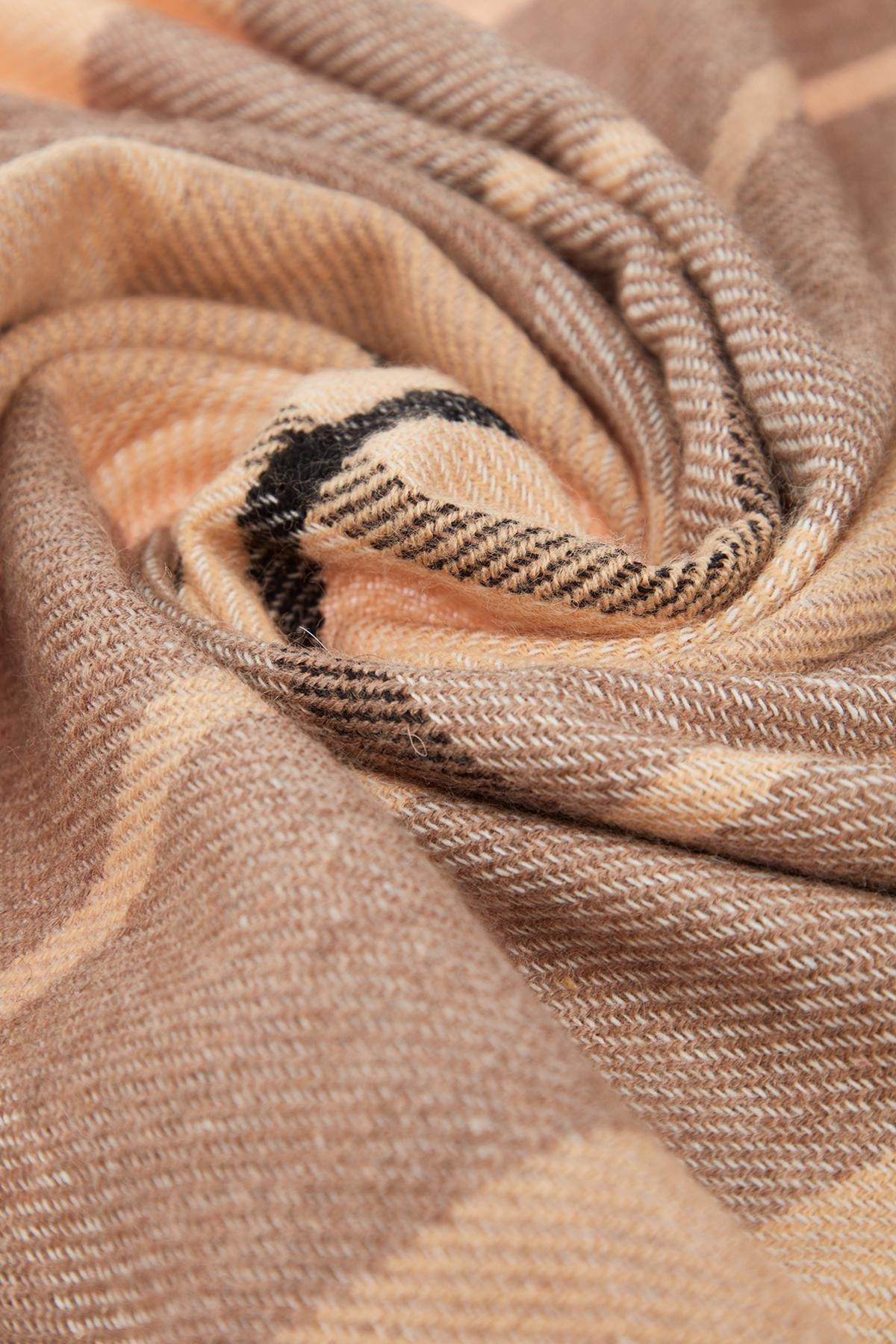 Beige Casual Scarf, Beige, large image number 3