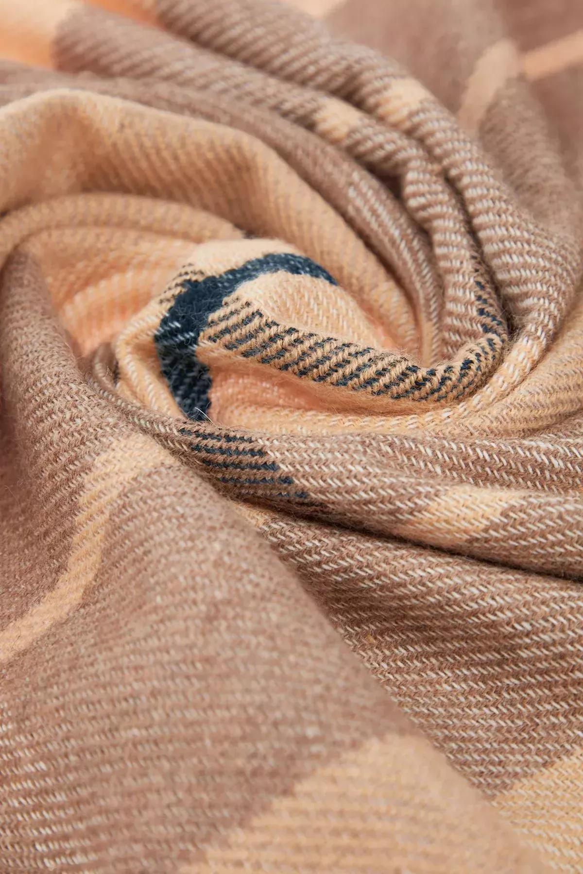 Beige Casual Scarf, Beige, large image number 3