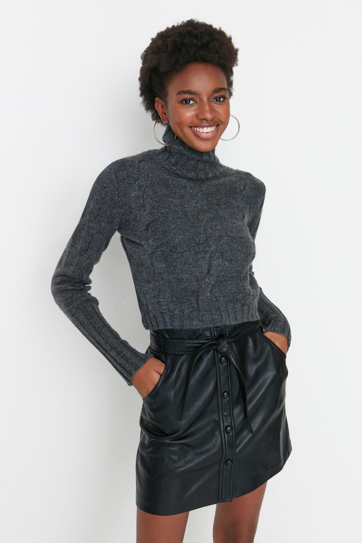 Grey Regular Sweater, Gray, medium