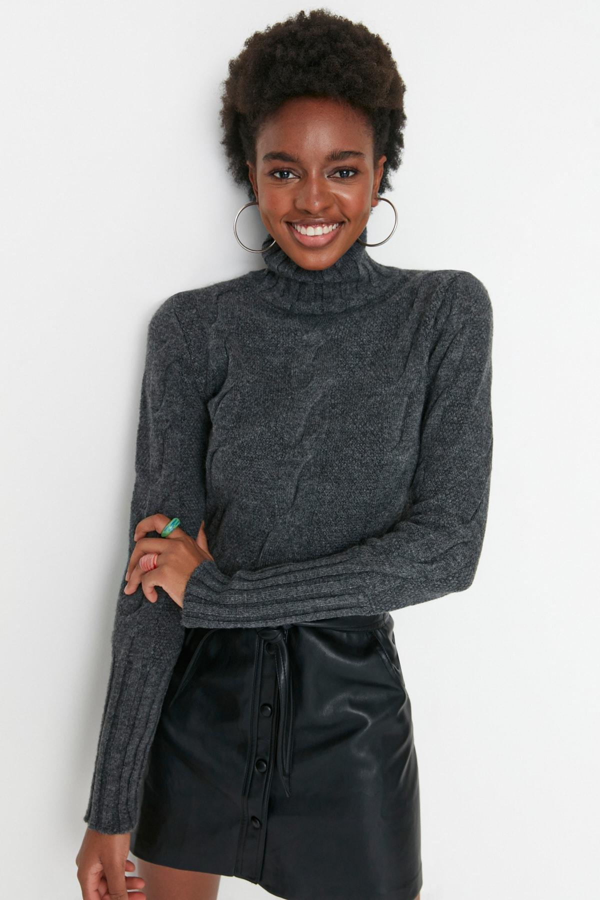 Grey Regular Sweater, Gray, medium