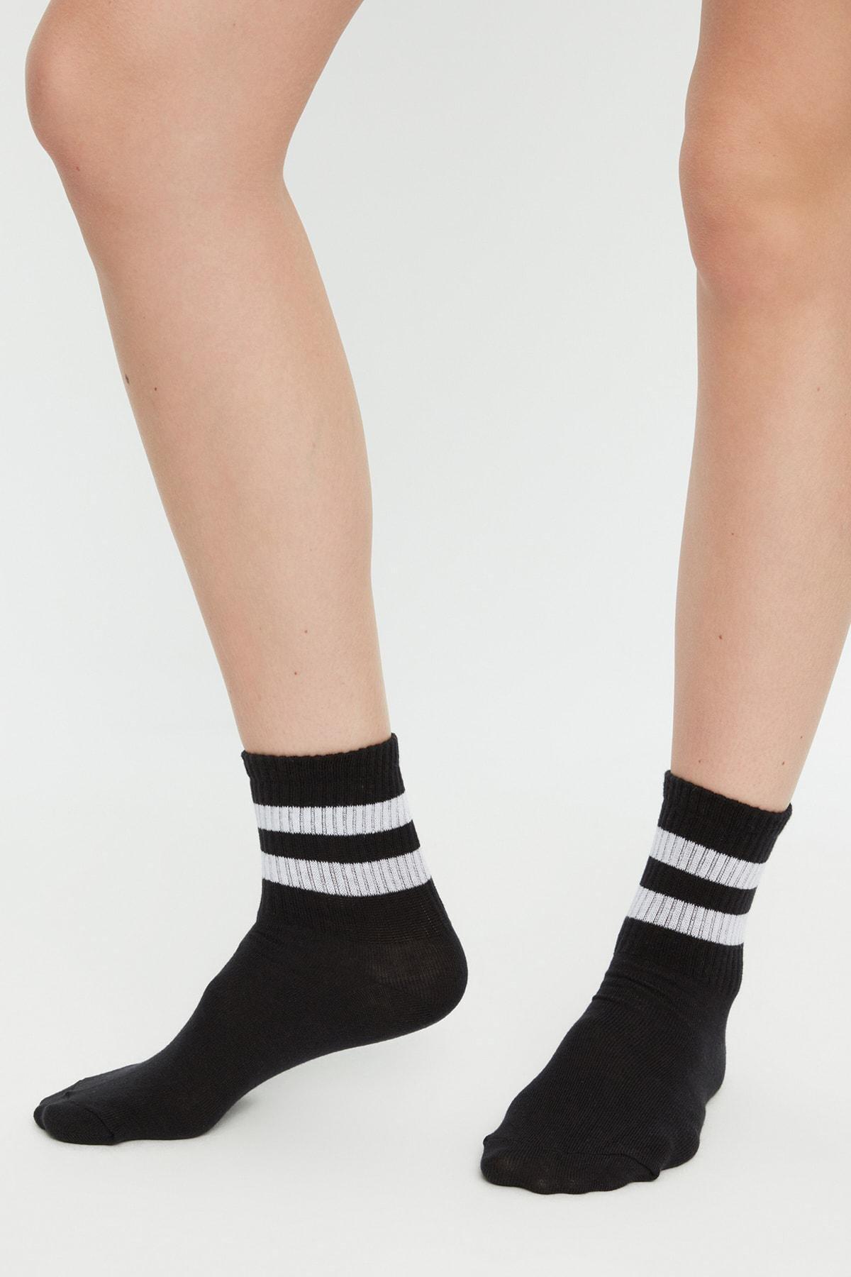 Multicolour Striped Socks, Set Of 3, Multicolor, large image number 12