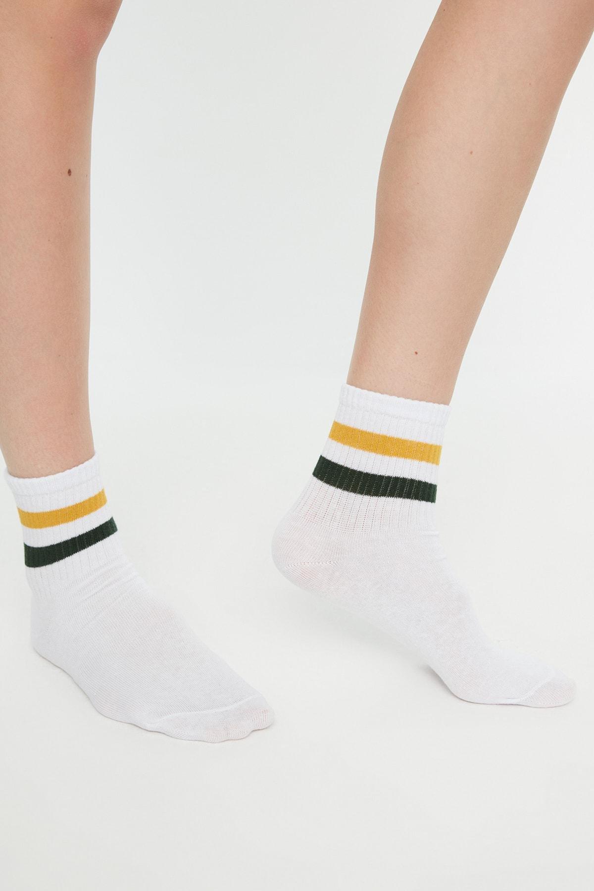 Multicolour Striped Socks, Set Of 3, Multicolor, large image number 16