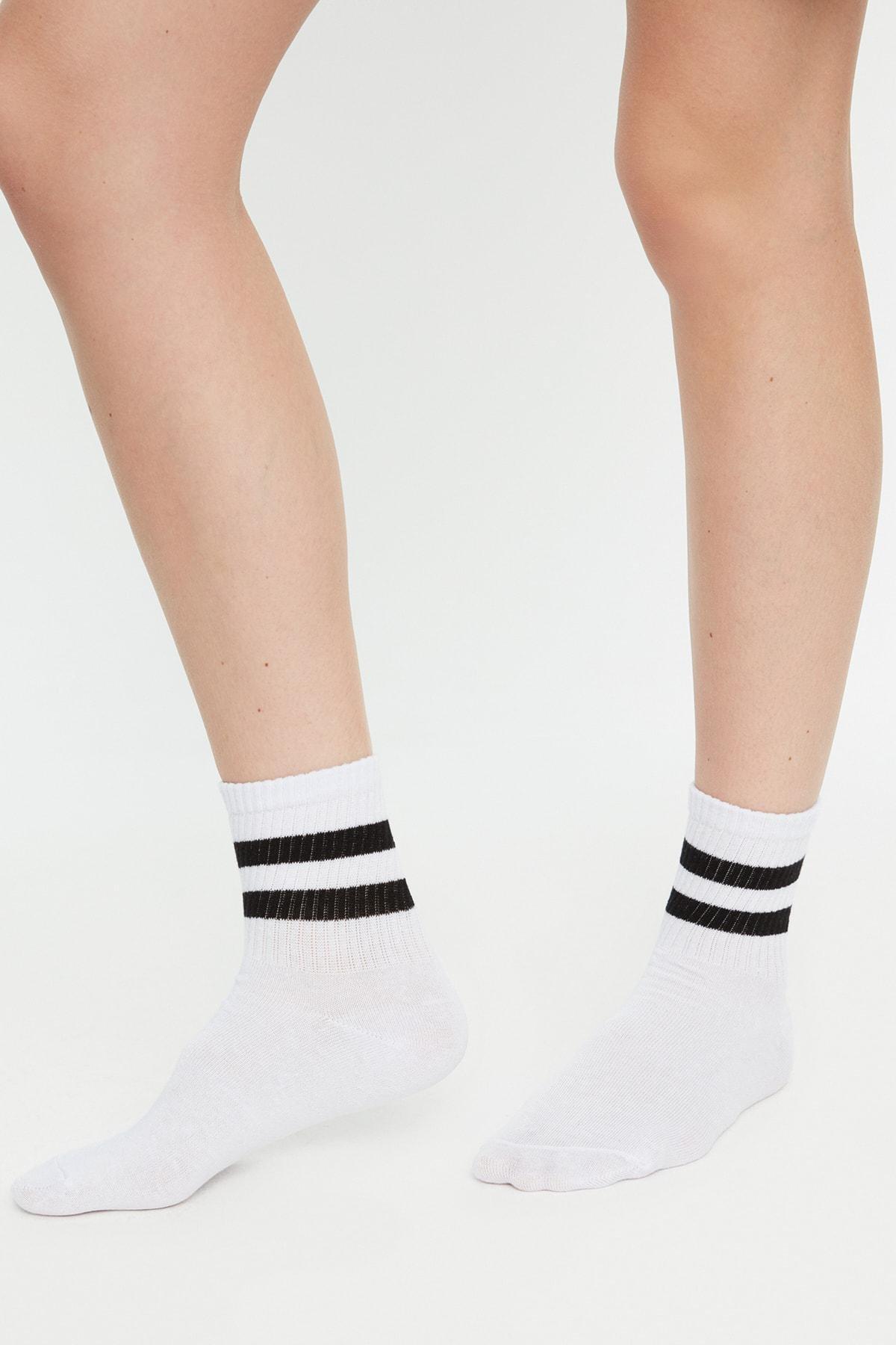 Multicolour Striped Socks, Set Of 3, Multicolor, large image number 17