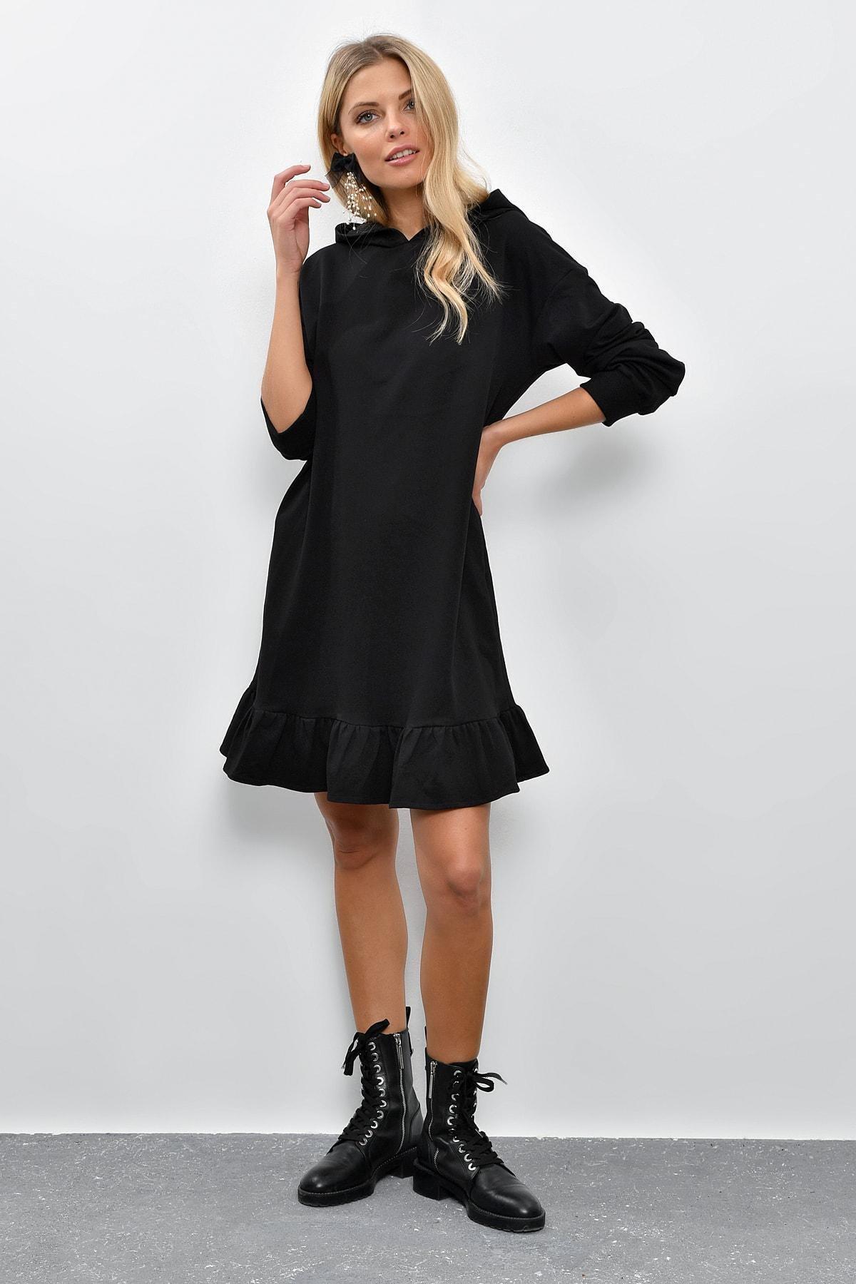 Black Pullover Dress, , large image number 1