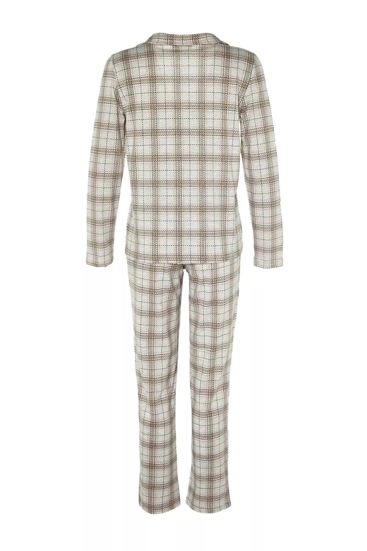 طقم بيجاما بخصر متوسط الارتفاع، بيج, Beige, large image number 11