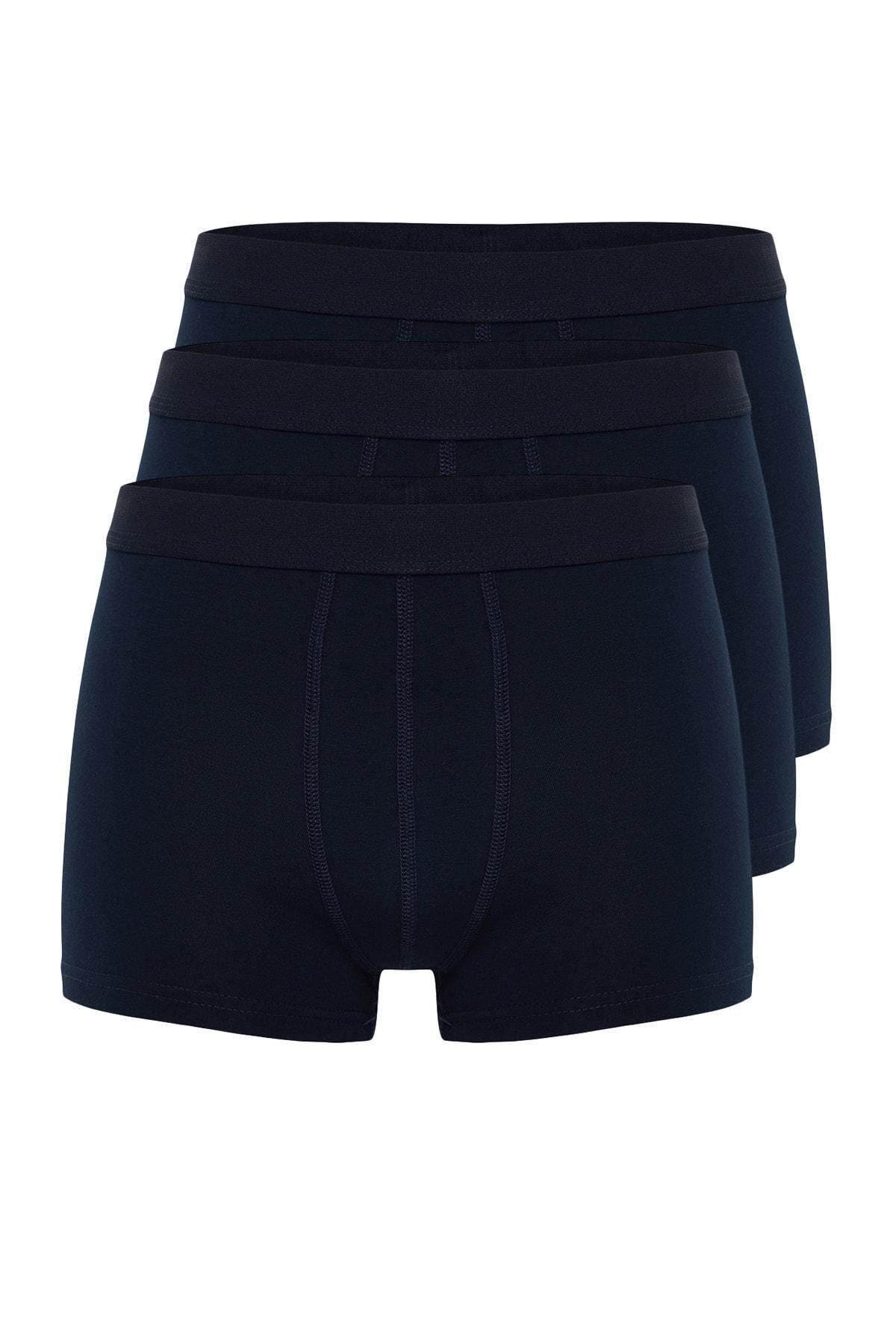 Navy Boxer Shorts ,Set Of 3, , large image number 0