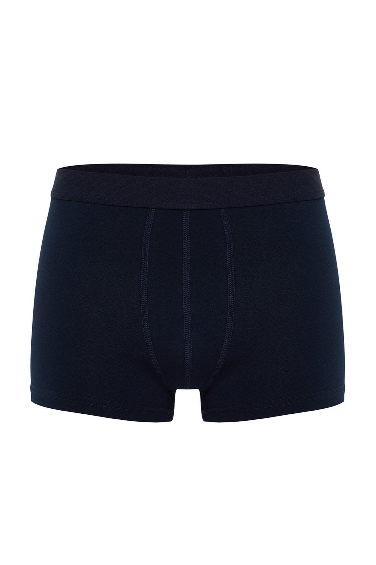 Trendyol Navy Boxer Shorts ,Set Of 3