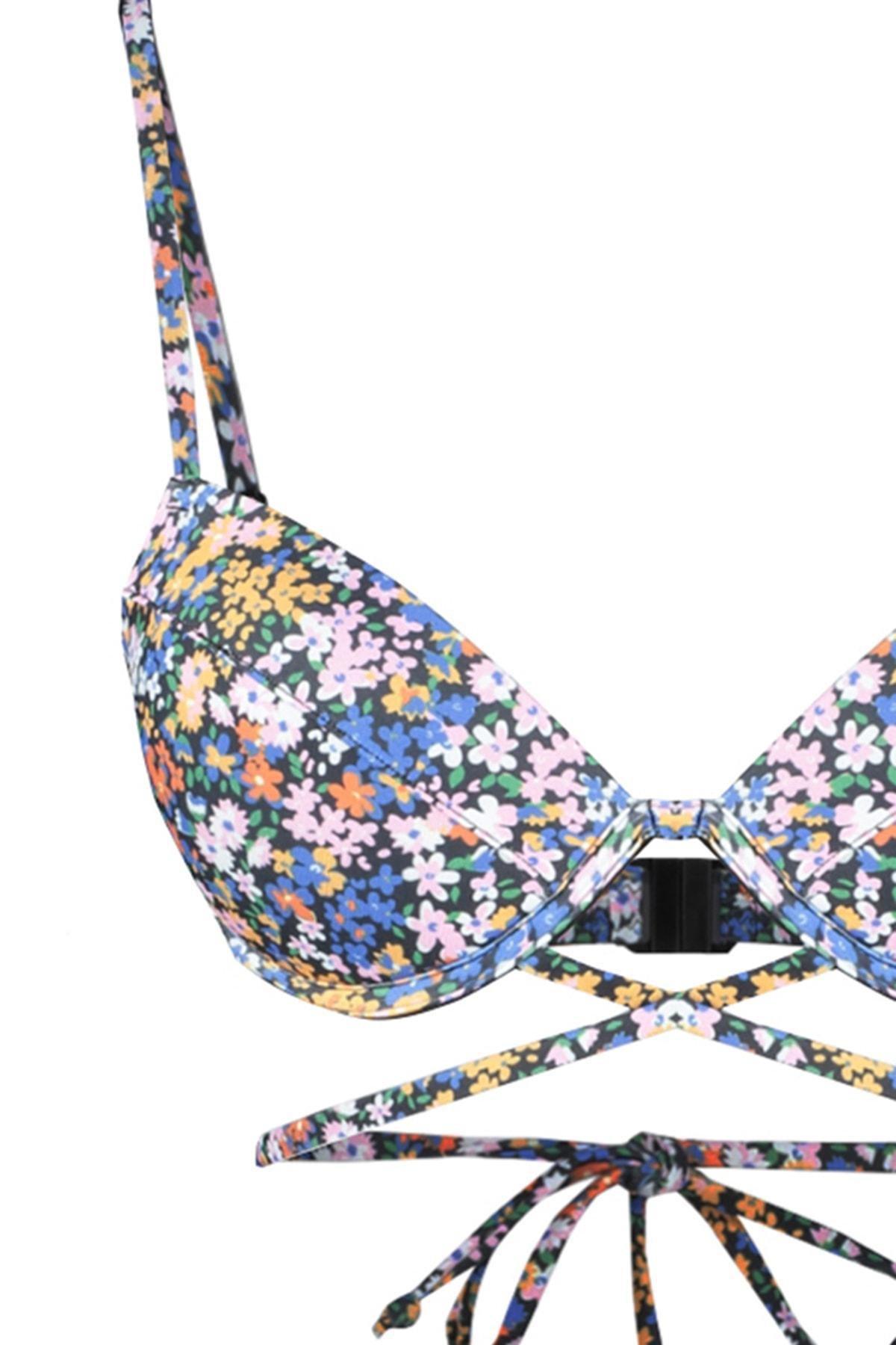 Multicolour Floral Bikini Top, , large image number 15