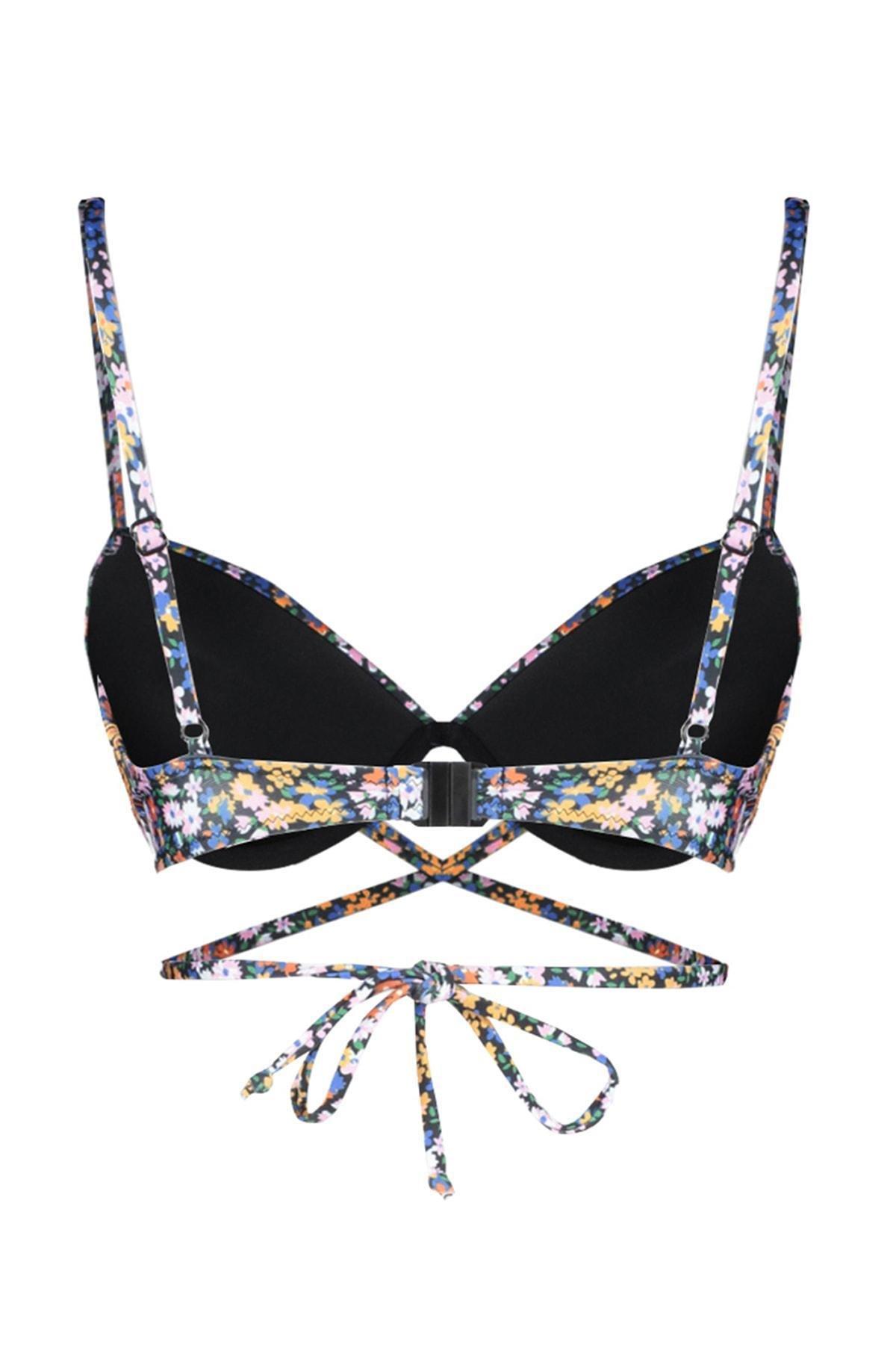 Multicolour Floral Bikini Top, , large image number 16