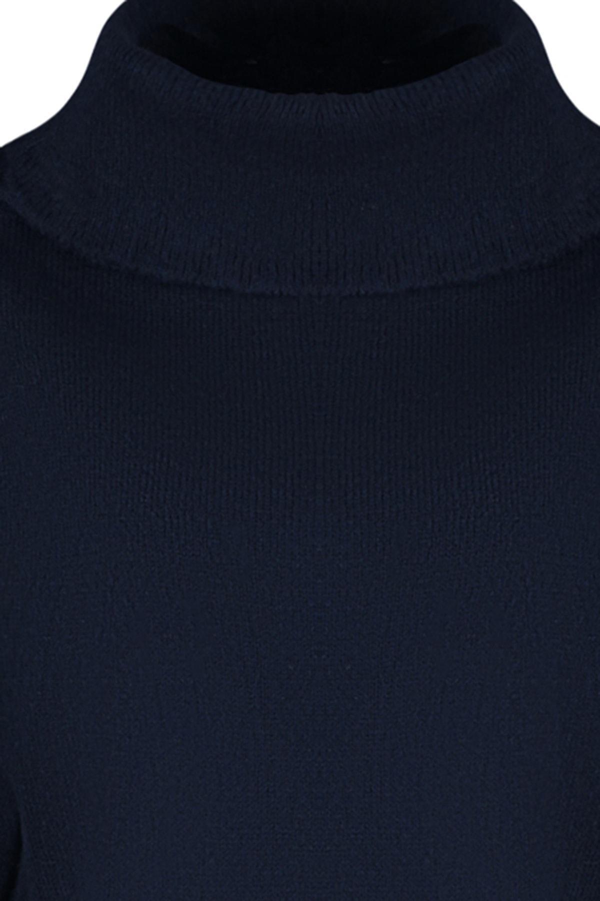 Navy Carmen Collar Sweater, Dark blue, large image number 7