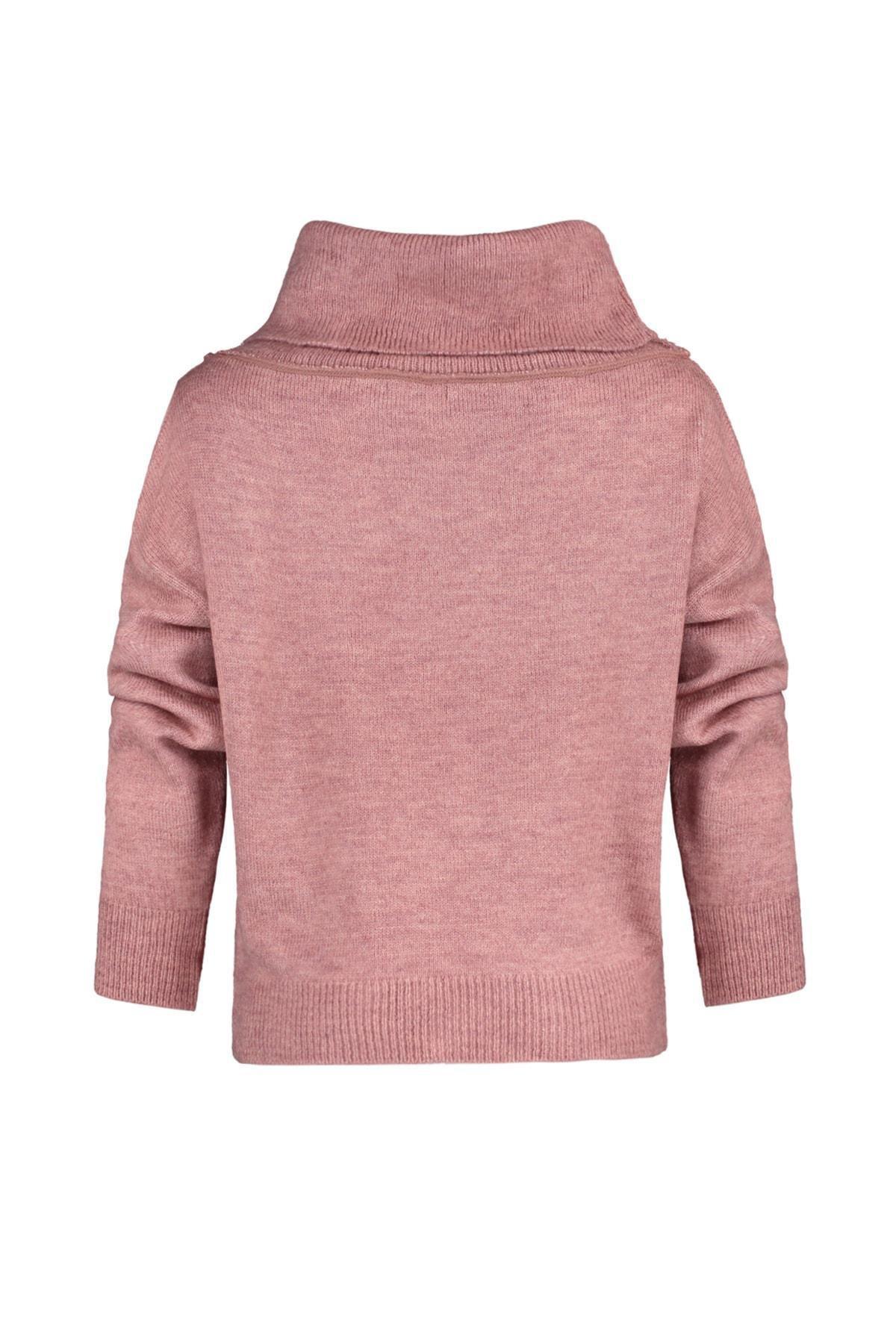 Pink Carmen Collar Sweater, Pink, large image number 6