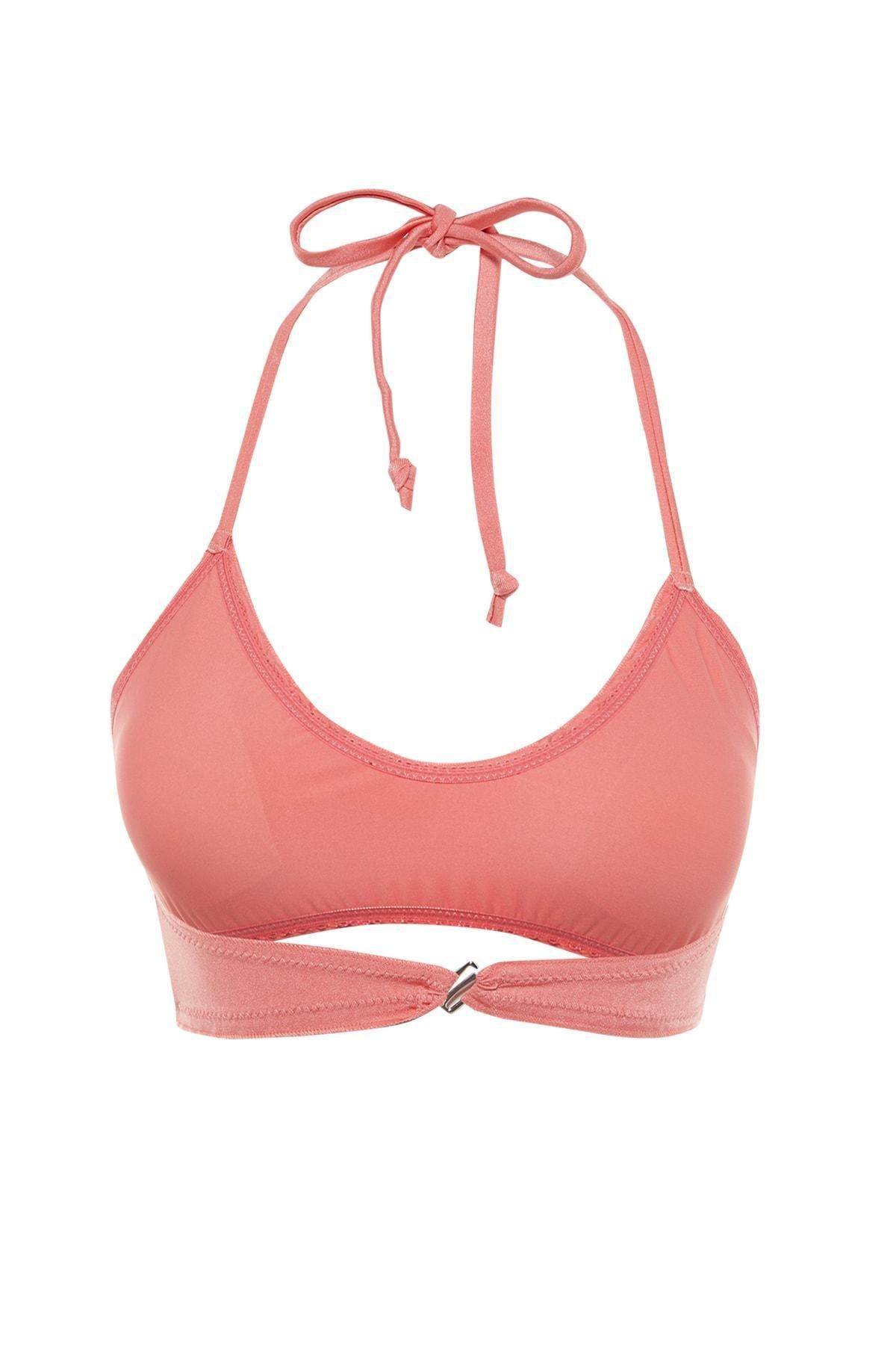 Pink Ruffle Bikini Top, Pink, large image number 8