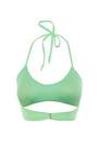 Trendyol - Green Plain Bikini Top