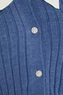 Trendyol - Blue Peter Pan Collar Plus Size Cardigan