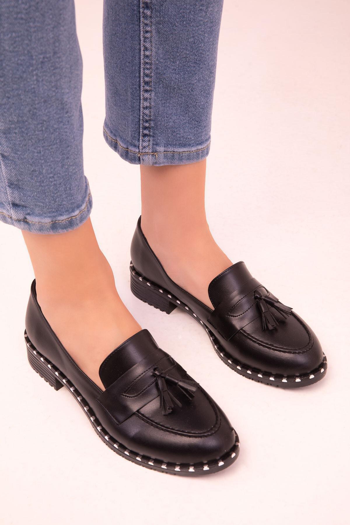 Black Casual Shoes, BLACK, large image number 1