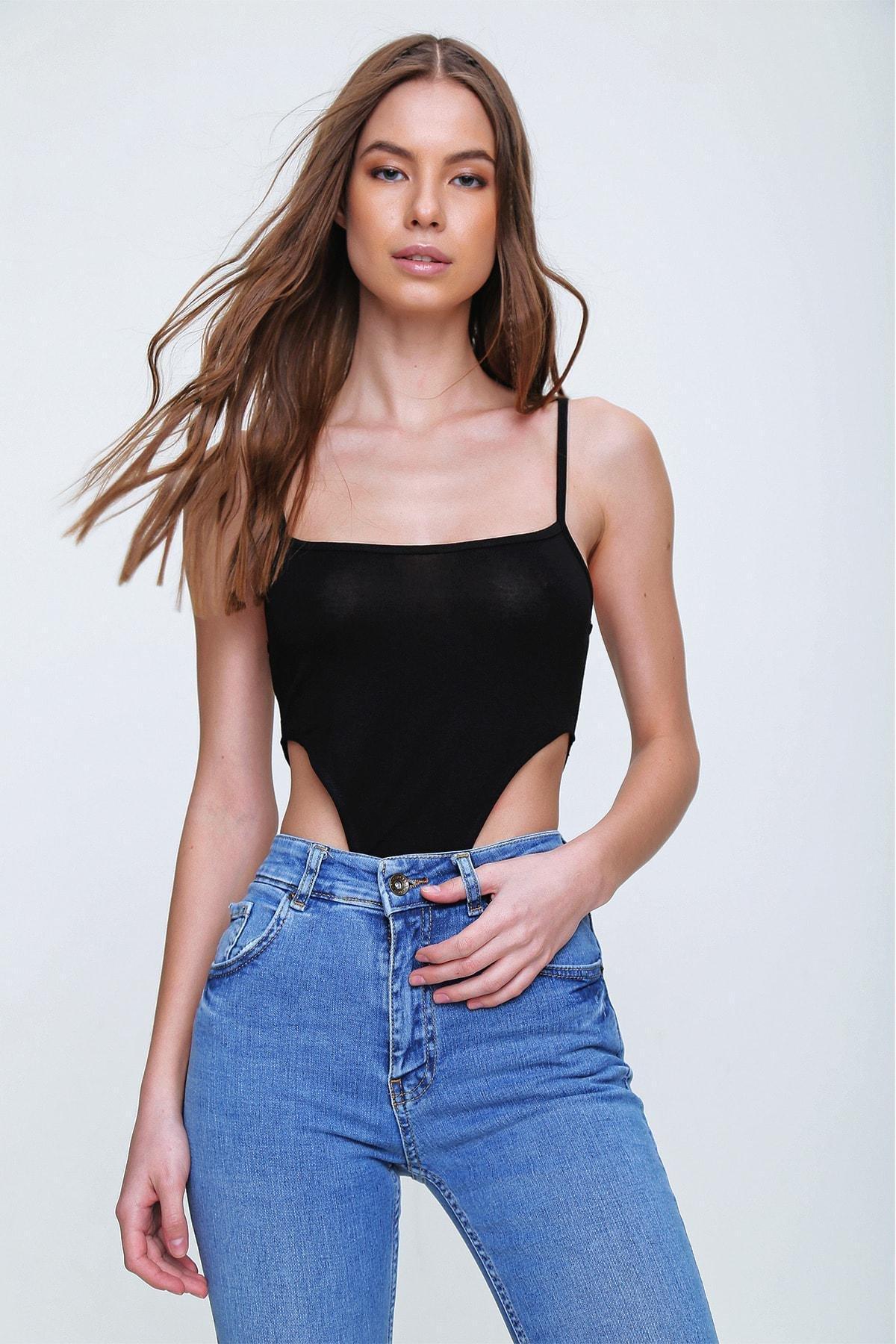 Black Women Bodysuit, , large image number 1