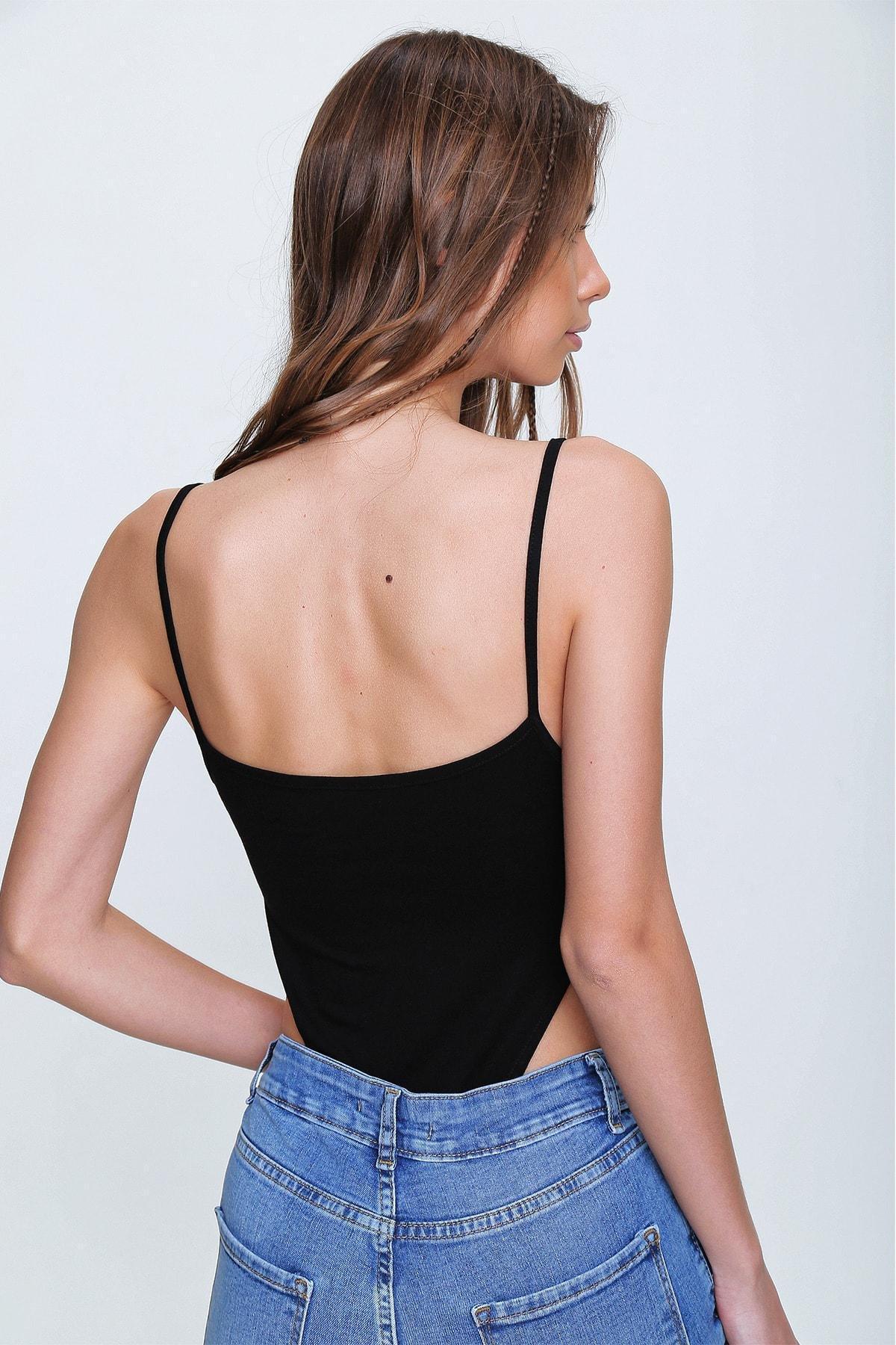 Black Women Bodysuit, , large image number 3