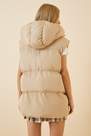 Happiness - Cream Beige Puffer Vest