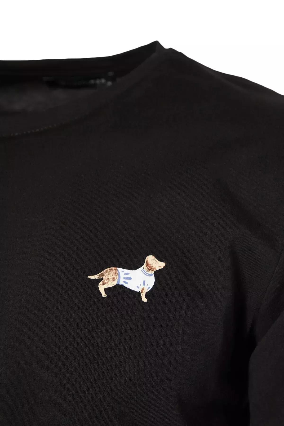 طقم بيجاما مُحاك بنقشة جلد الحيوانات، أسود, Black, large image number 5