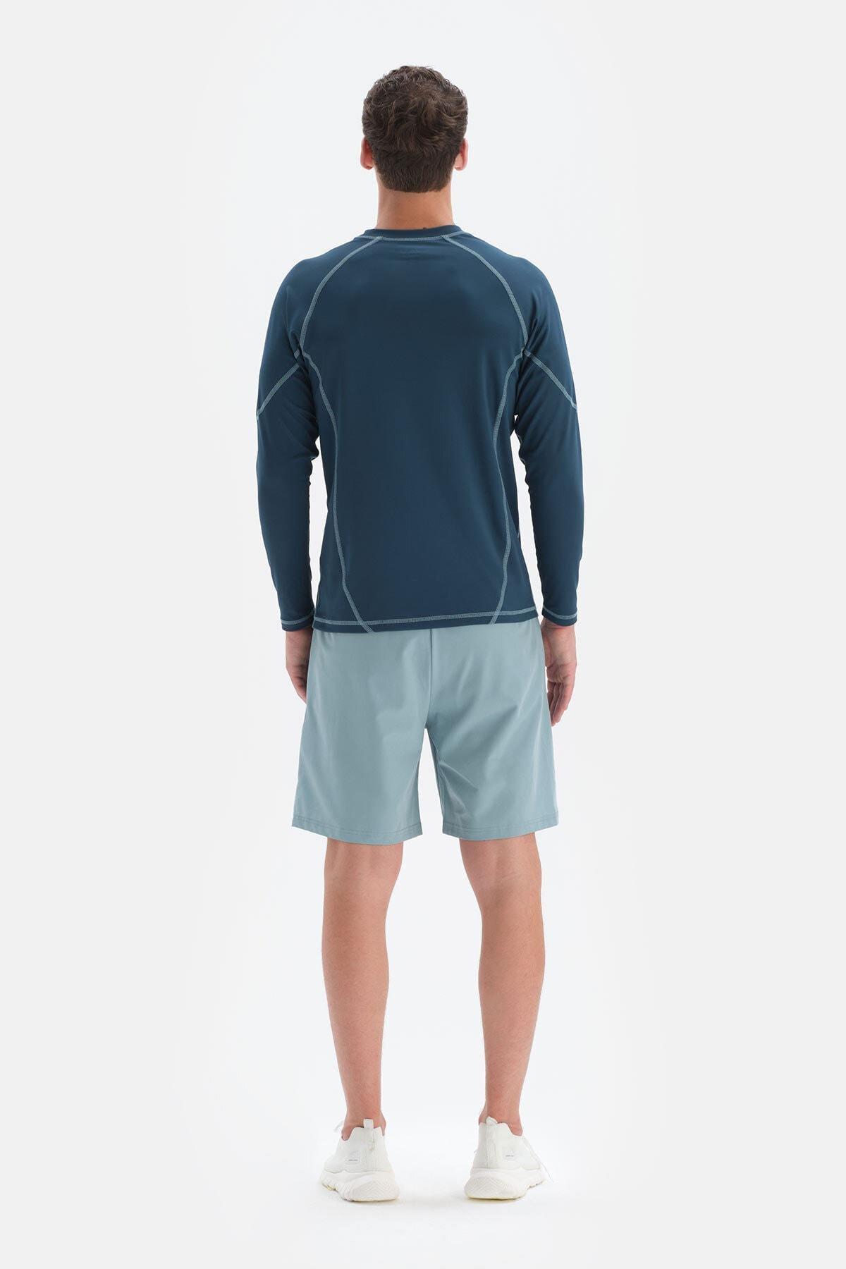 Dagi - Blue Tights Detailed Shorts