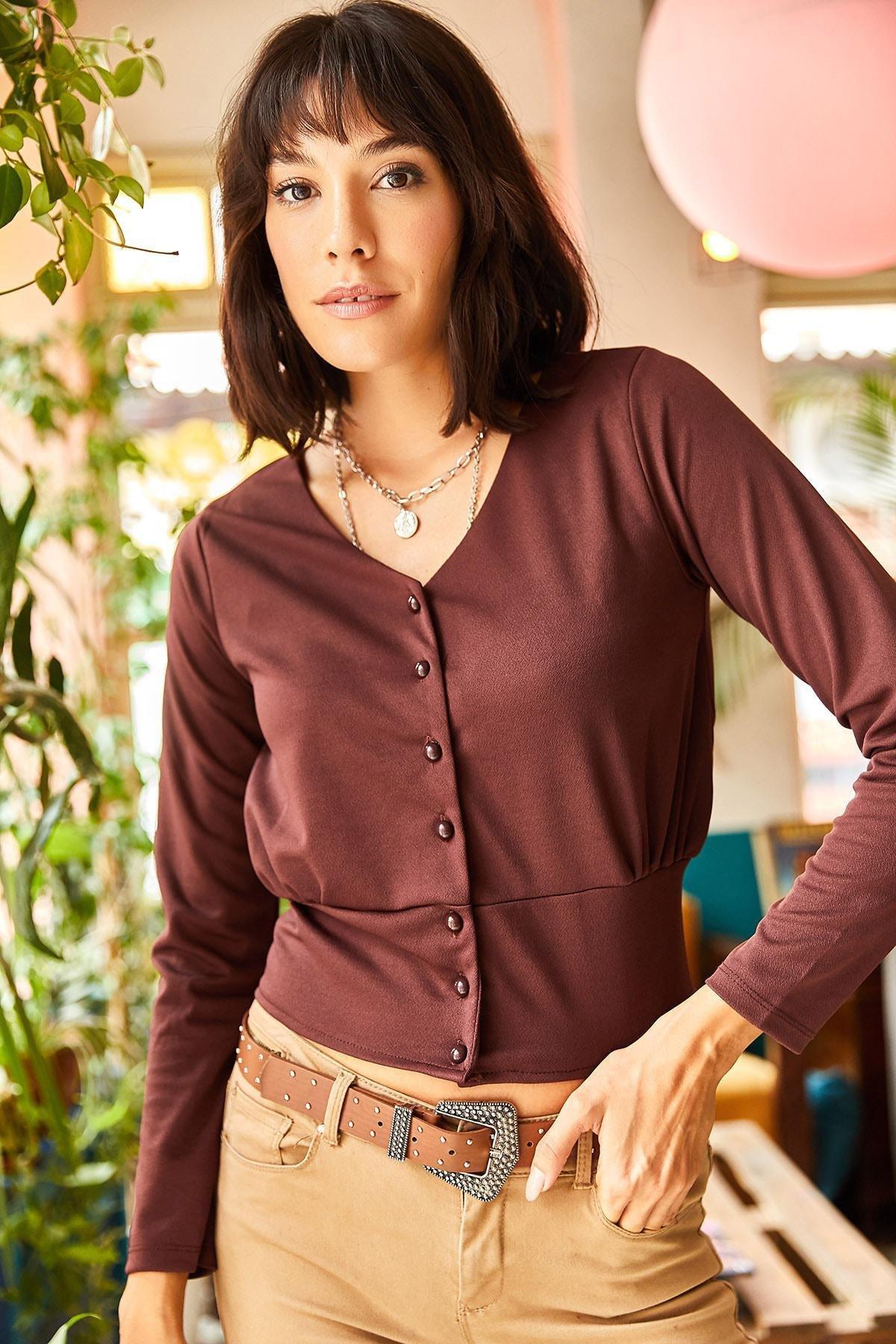 Brown Regular Plus Size Cardigan, BITTER COFFEE, large image number 0
