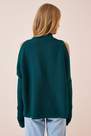 Happiness - Green Basic Oversized Sweater