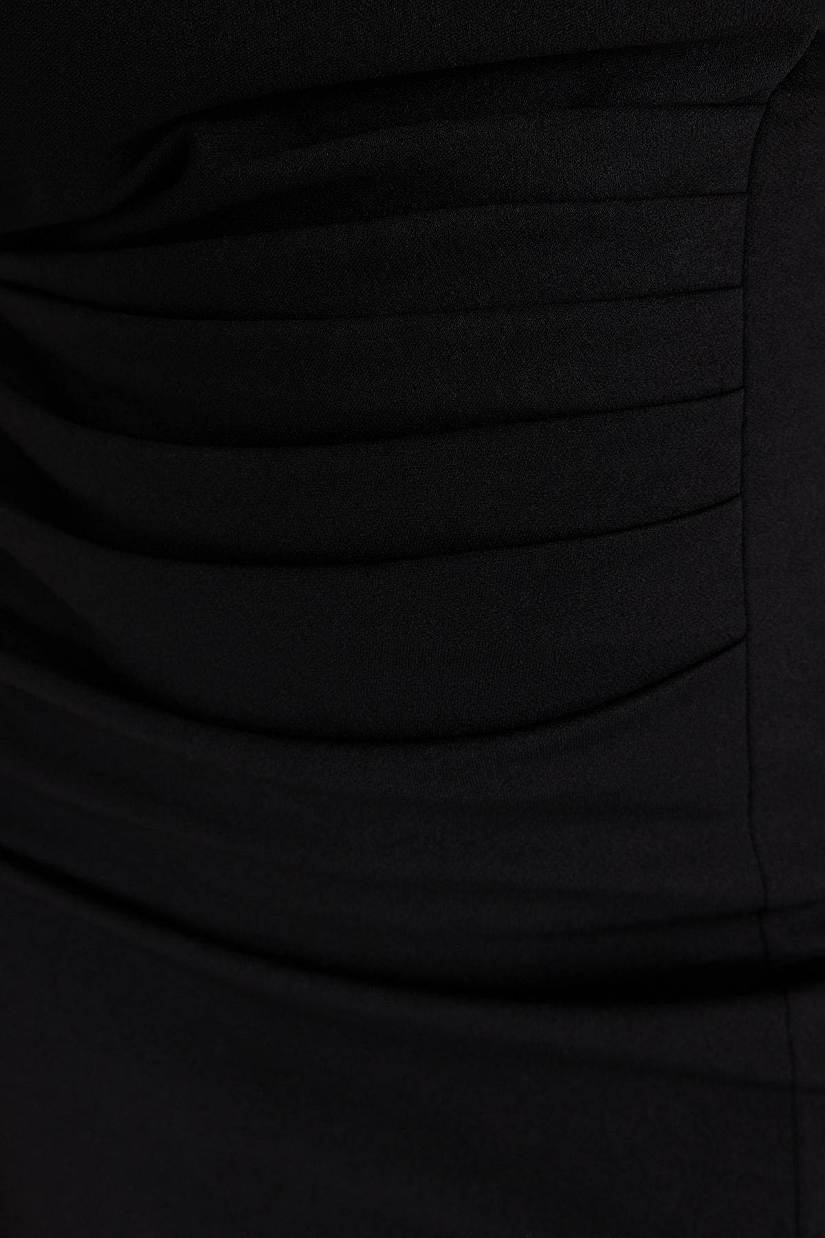 Black A Line Plus Size Dress, , large image number 2