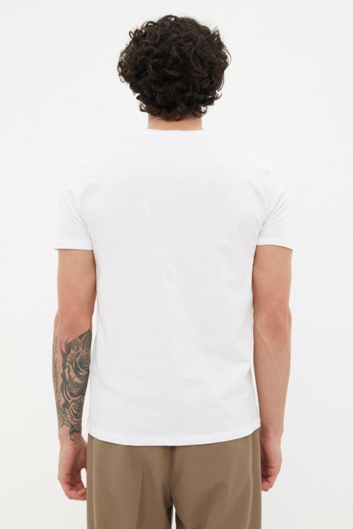 White Slim T-Shirt, , large image number 4
