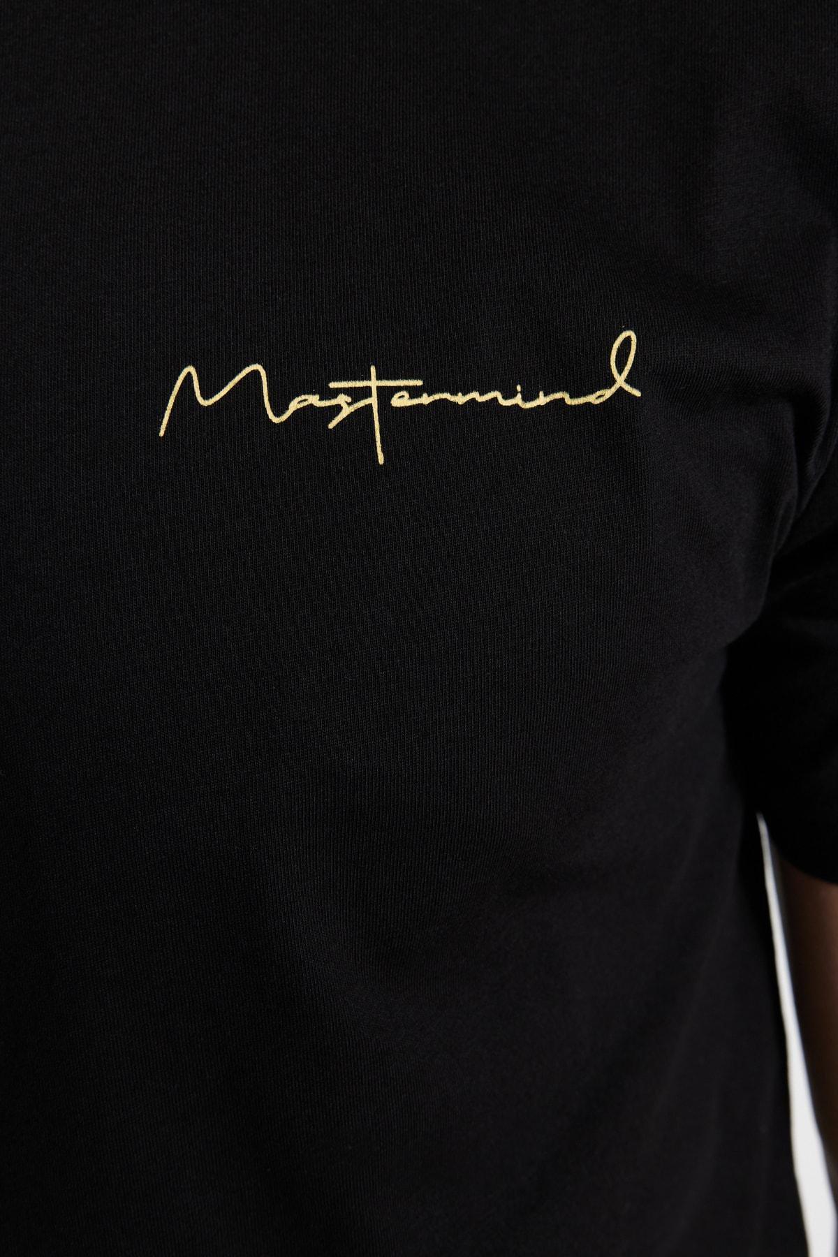 Black Printed Slim T-Shirt, , large image number 7