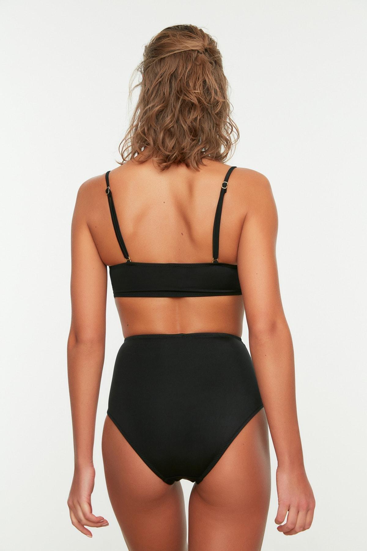 Black Belt Detailed Bikini Bottom, , large image number 4
