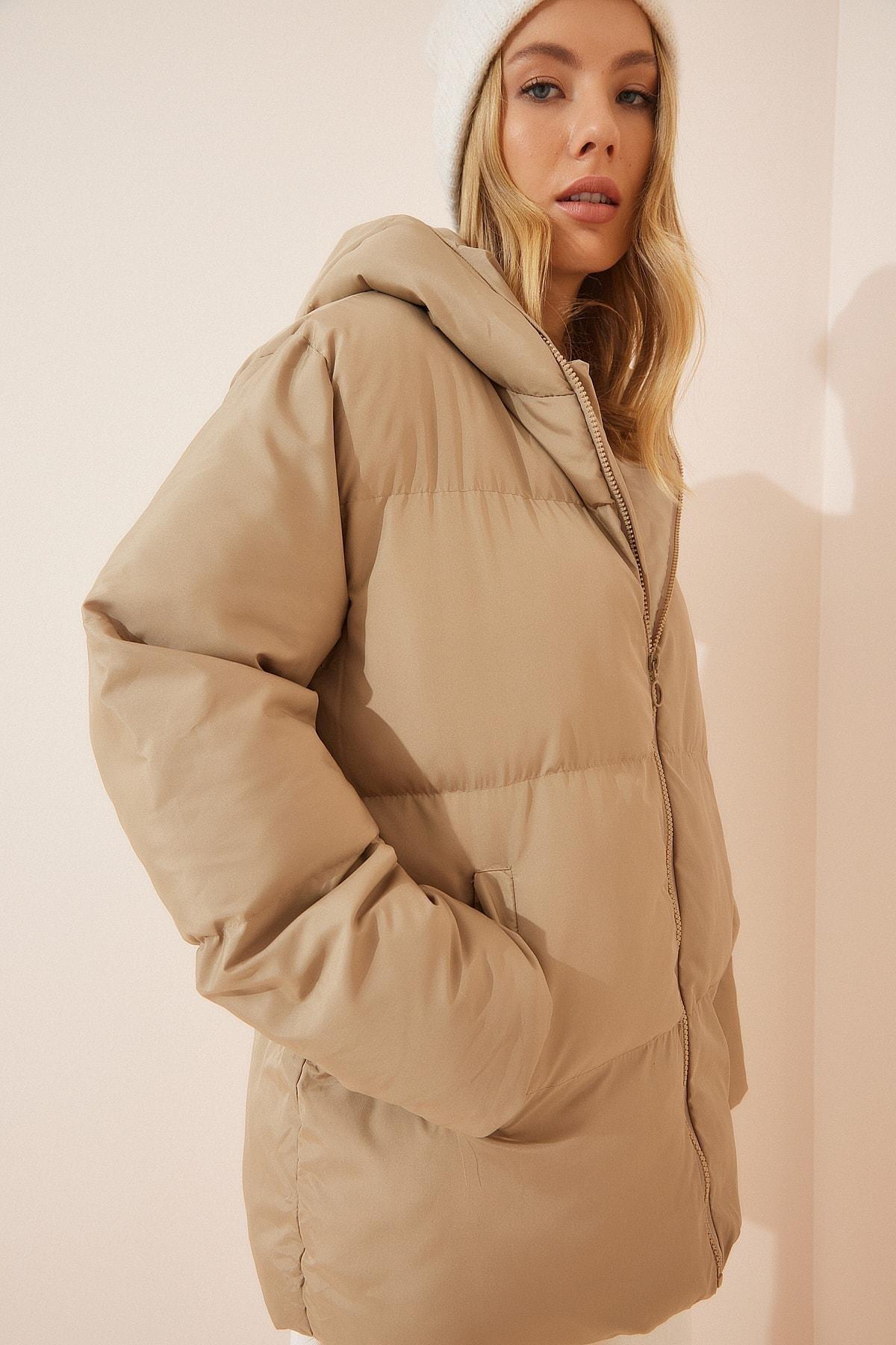 Happiness Istanbul - Beige Puffer Coat