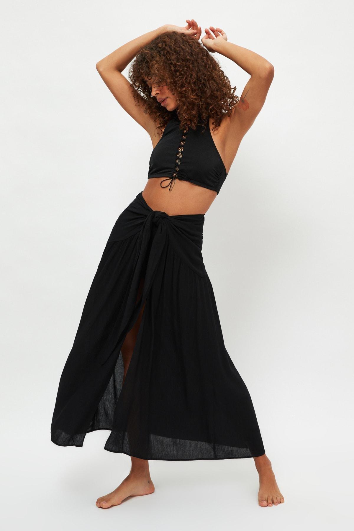 Black Maxi Skirt, , large image number 3