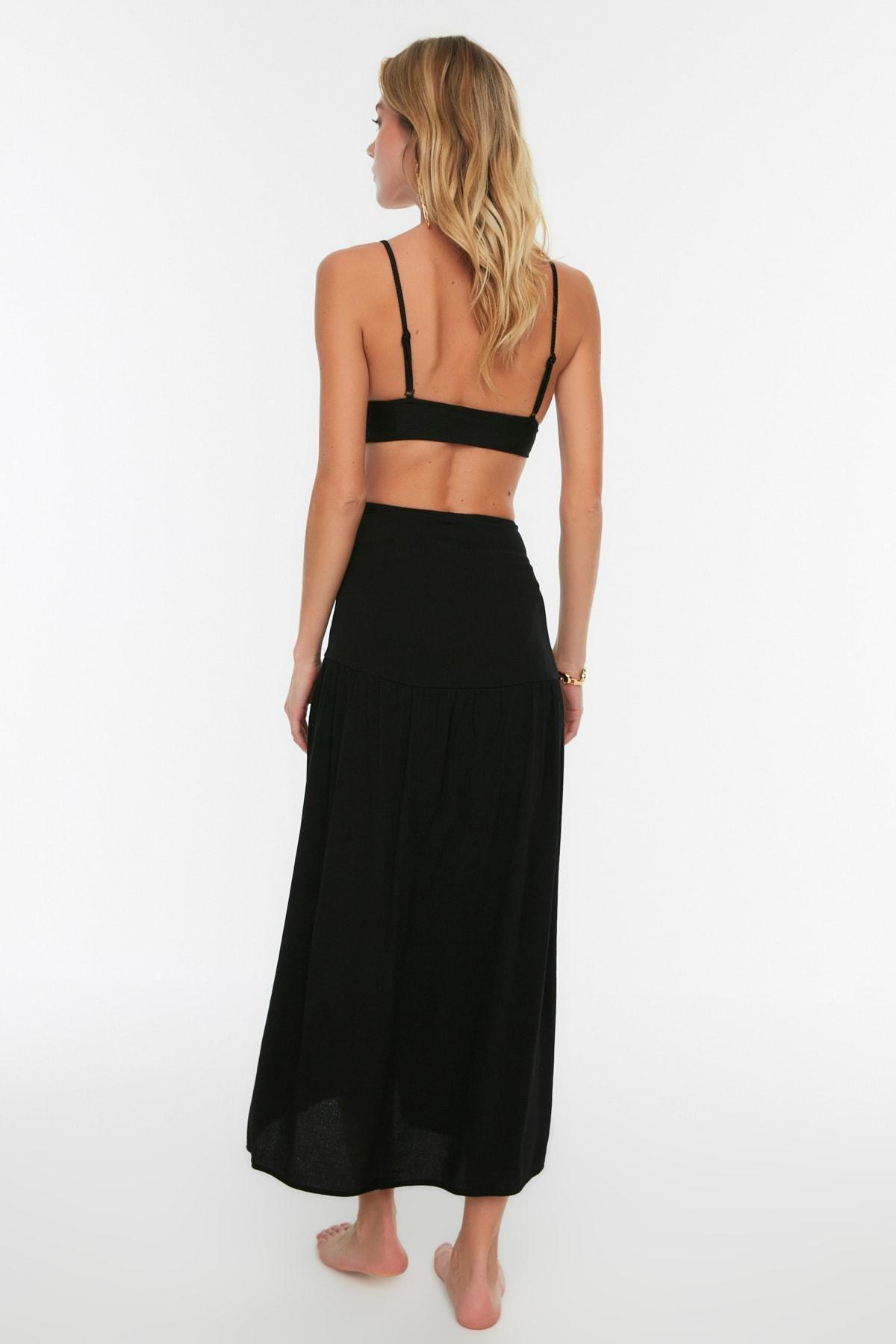 Black Maxi Skirt, , large image number 8