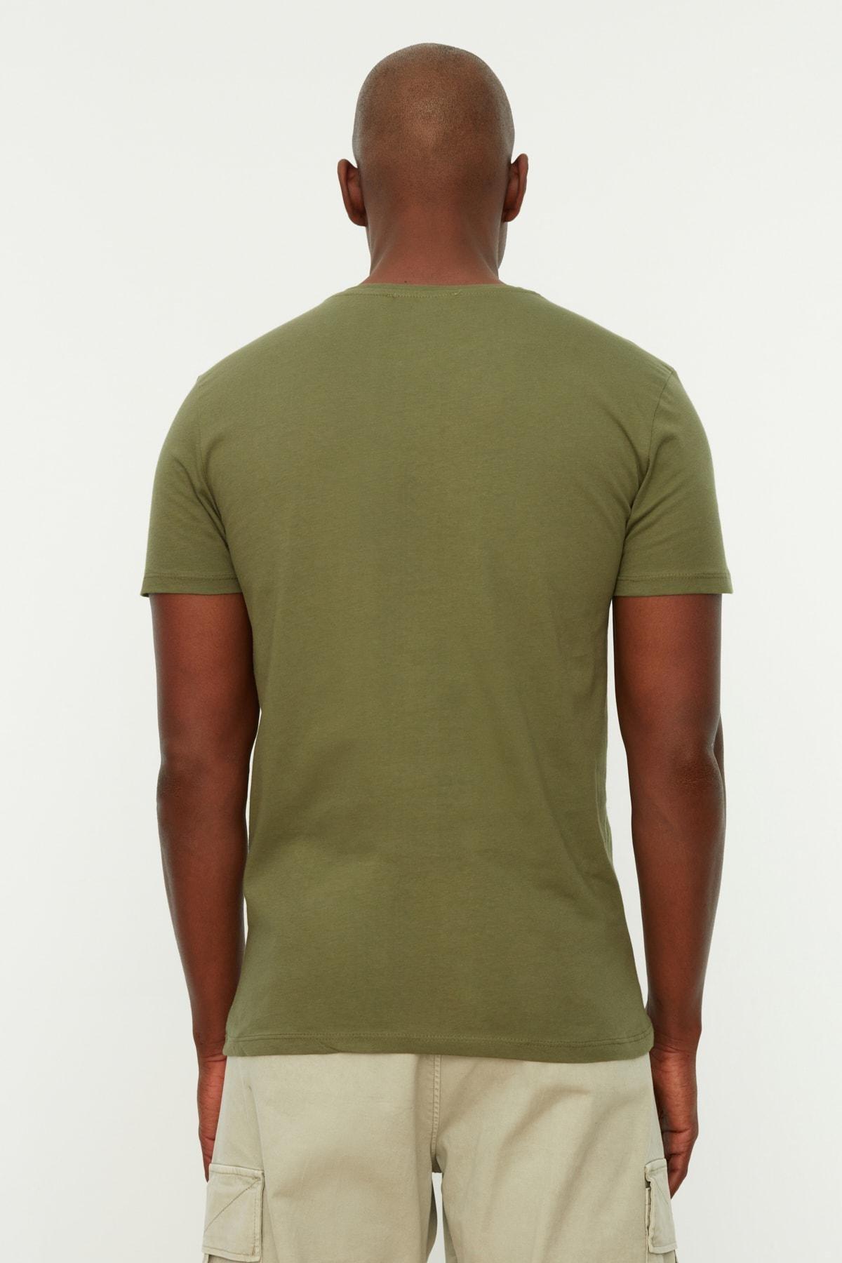 Khaki Slim T-Shirt, , large image number 8