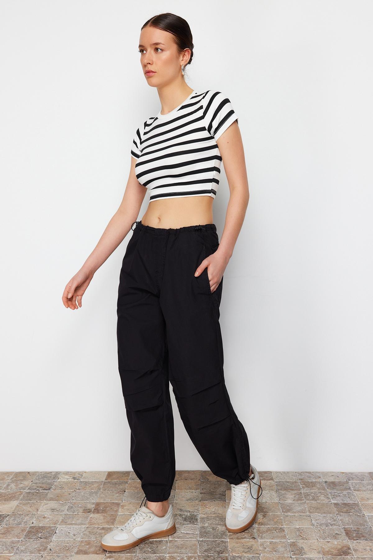 Black Joggers Jeans, Black, large image number 1