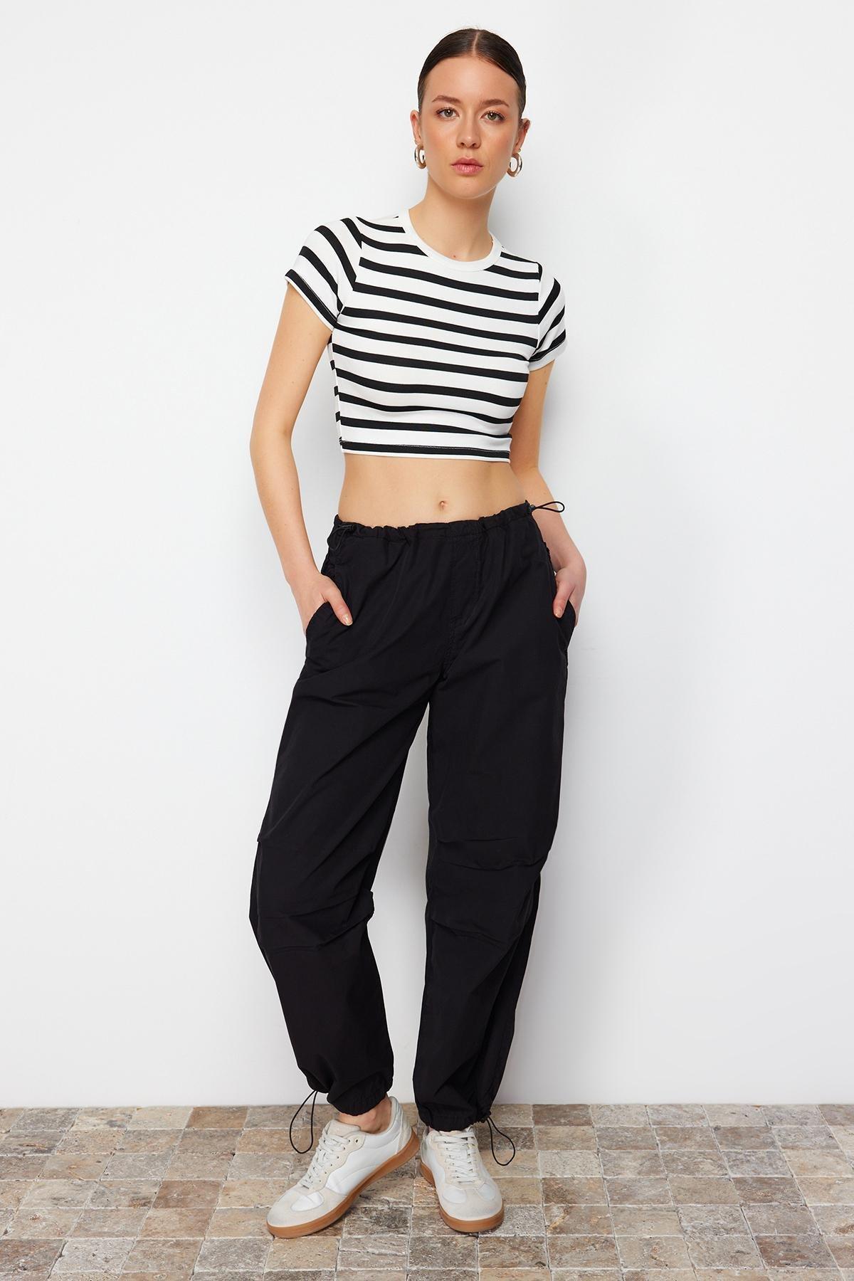 Black Joggers Jeans, Black, large image number 3