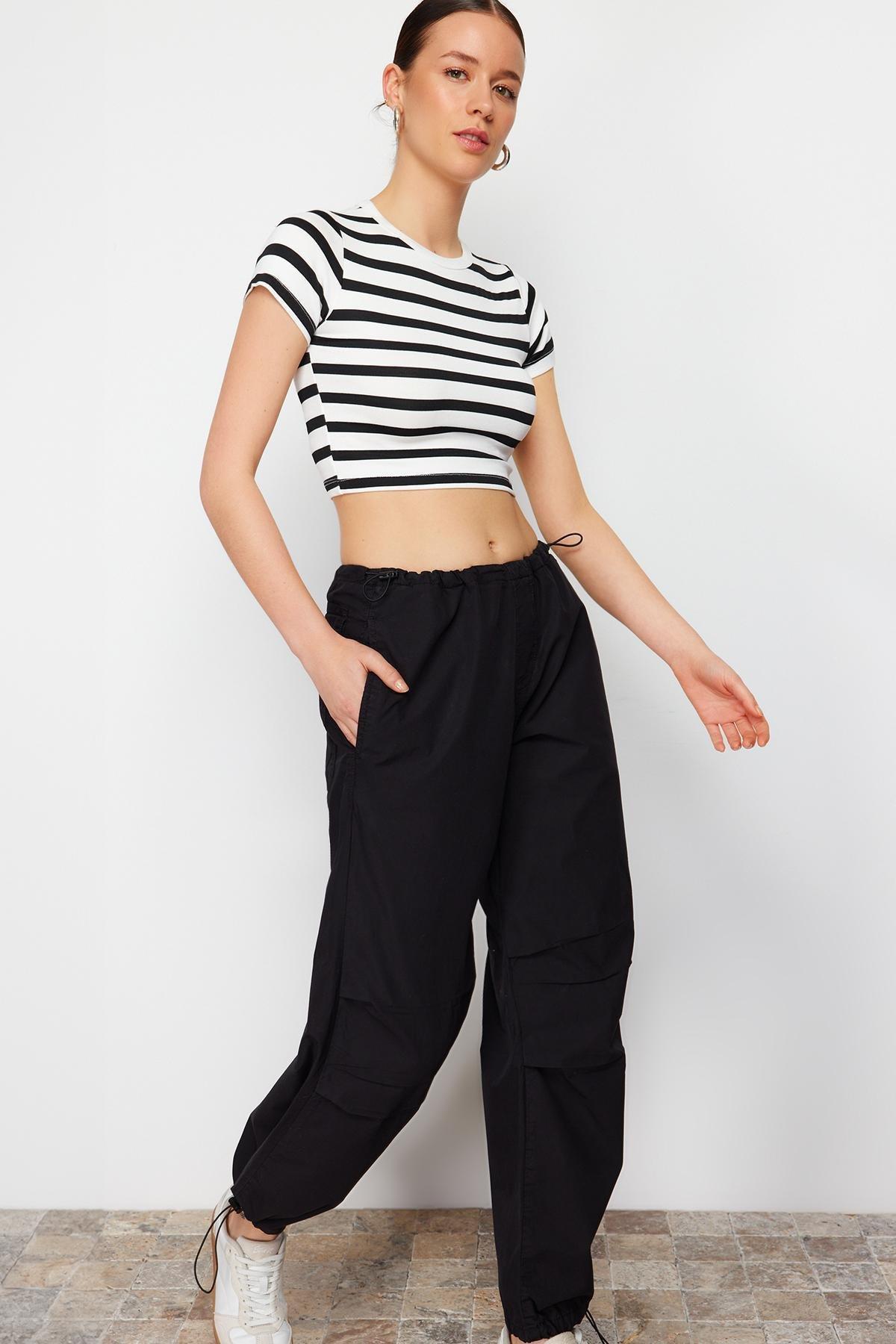 Black Joggers Jeans, Black, large image number 5