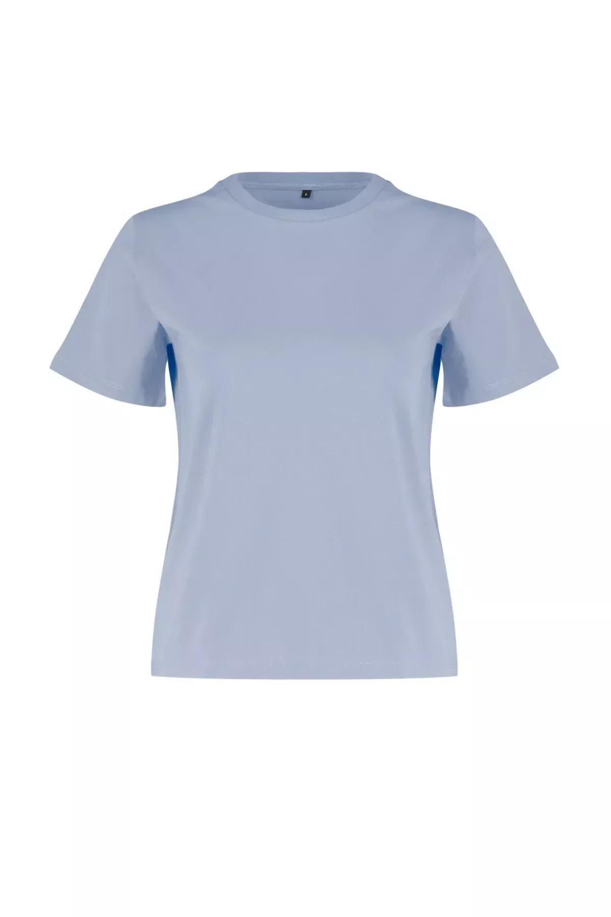 Grey Crew Neck Knitted T-Shirt, , large image number 5