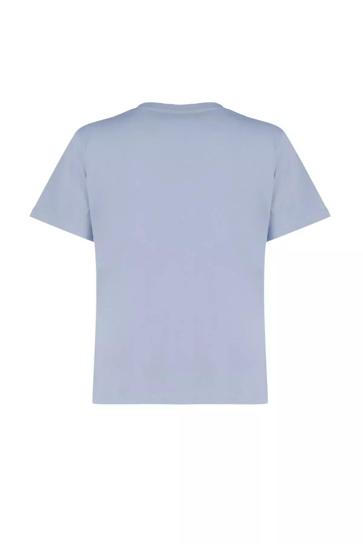 Grey Crew Neck Knitted T-Shirt, , large image number 6