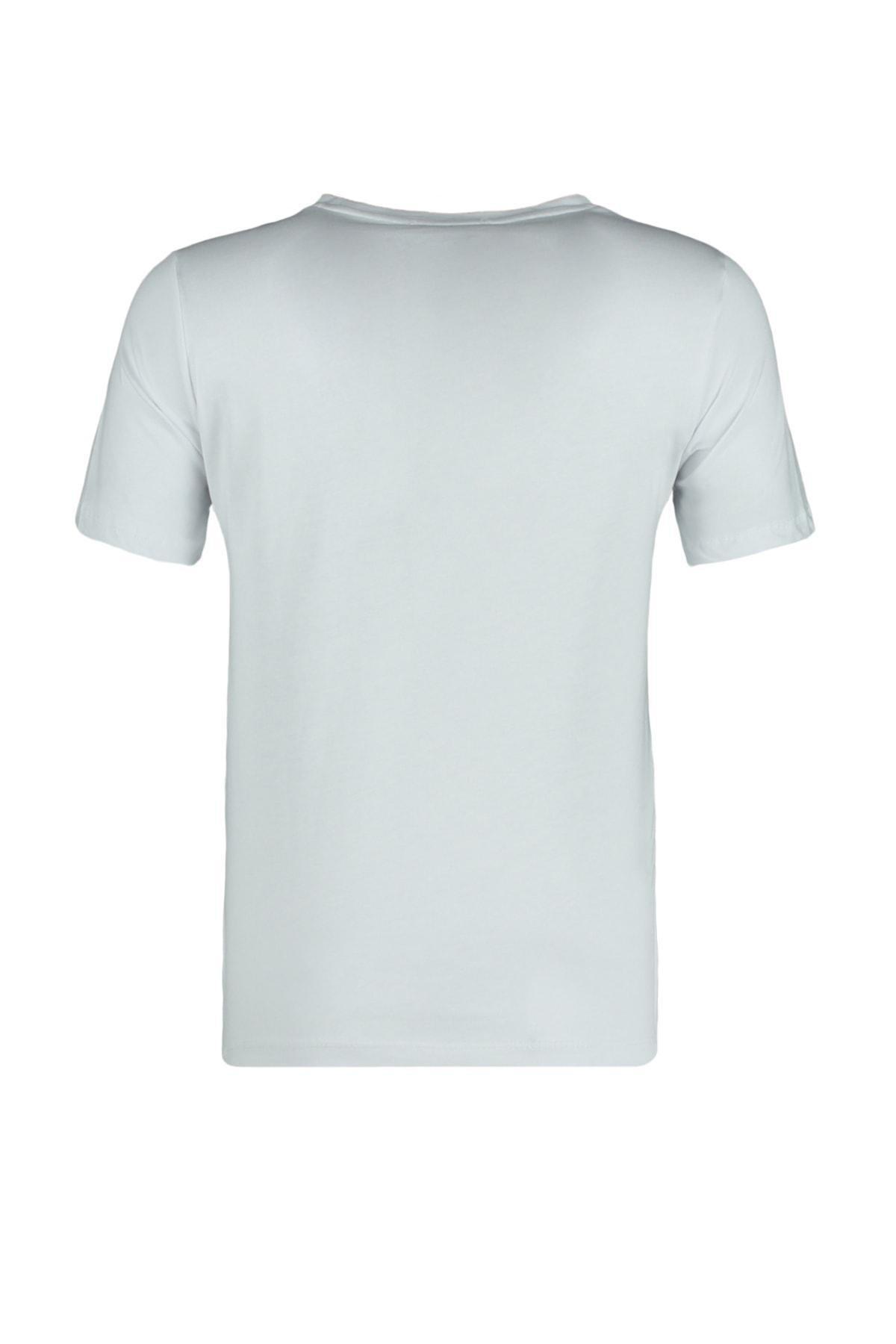 White Crew Neck T-Shirt, , large image number 7
