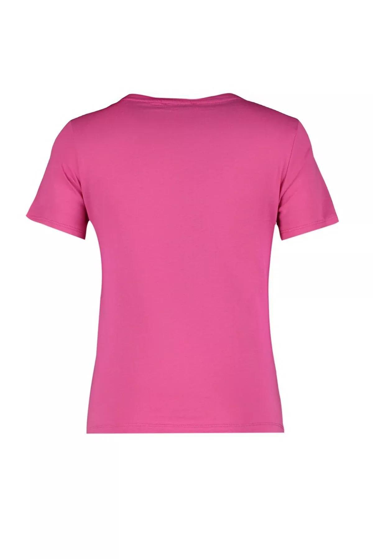 Pink V-Neck T-Shirt, , large image number 6