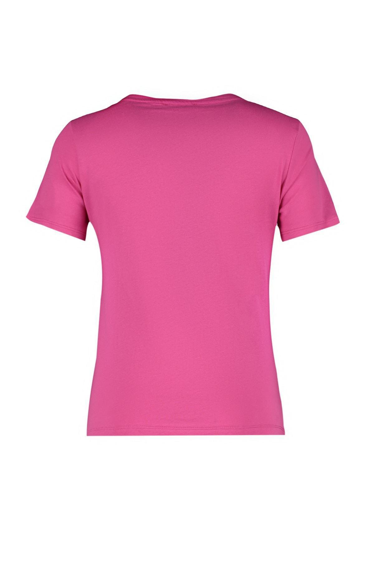 Pink V-Neck T-Shirt, , large image number 7