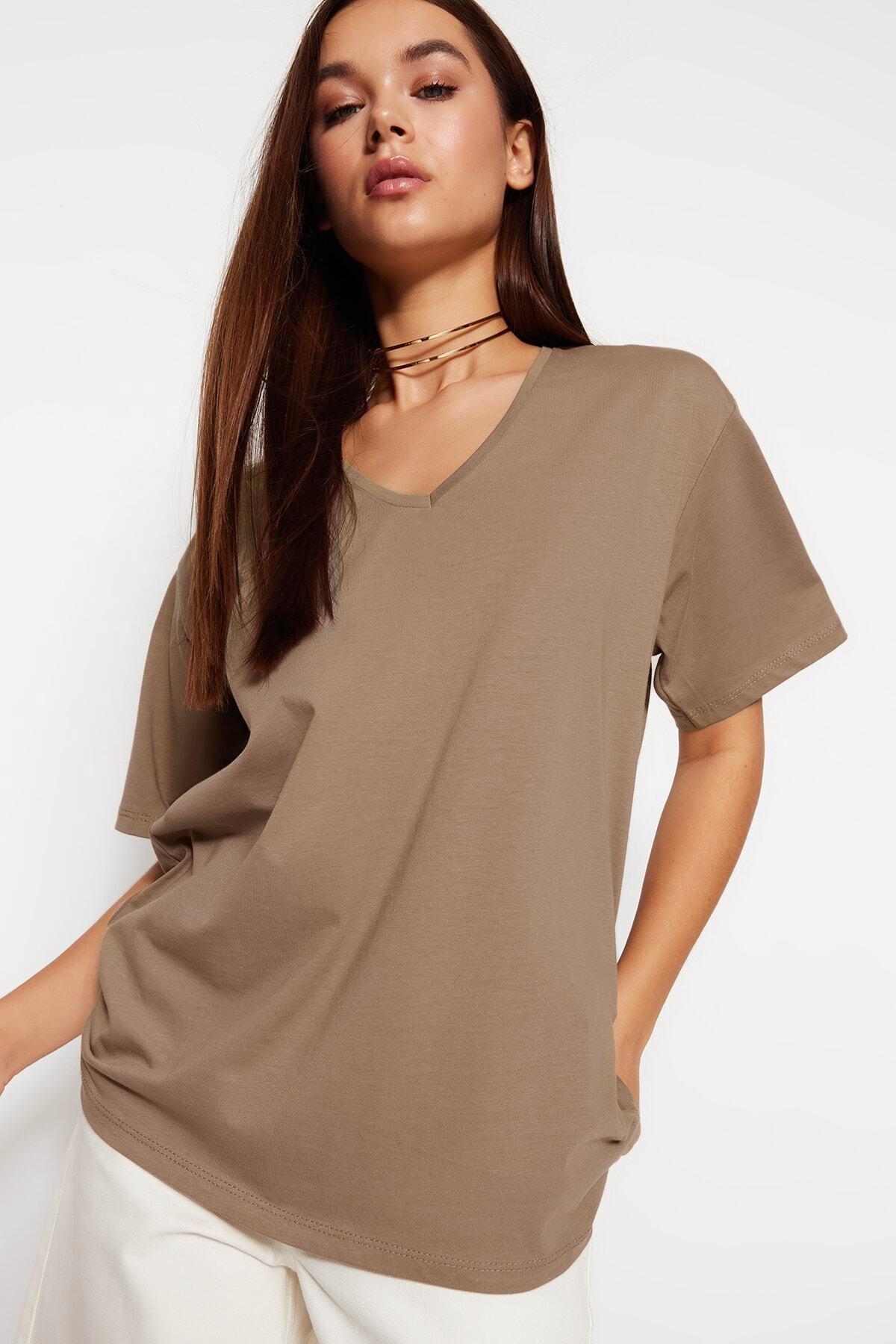 Beige Oversized T-Shirt, , large image number 0