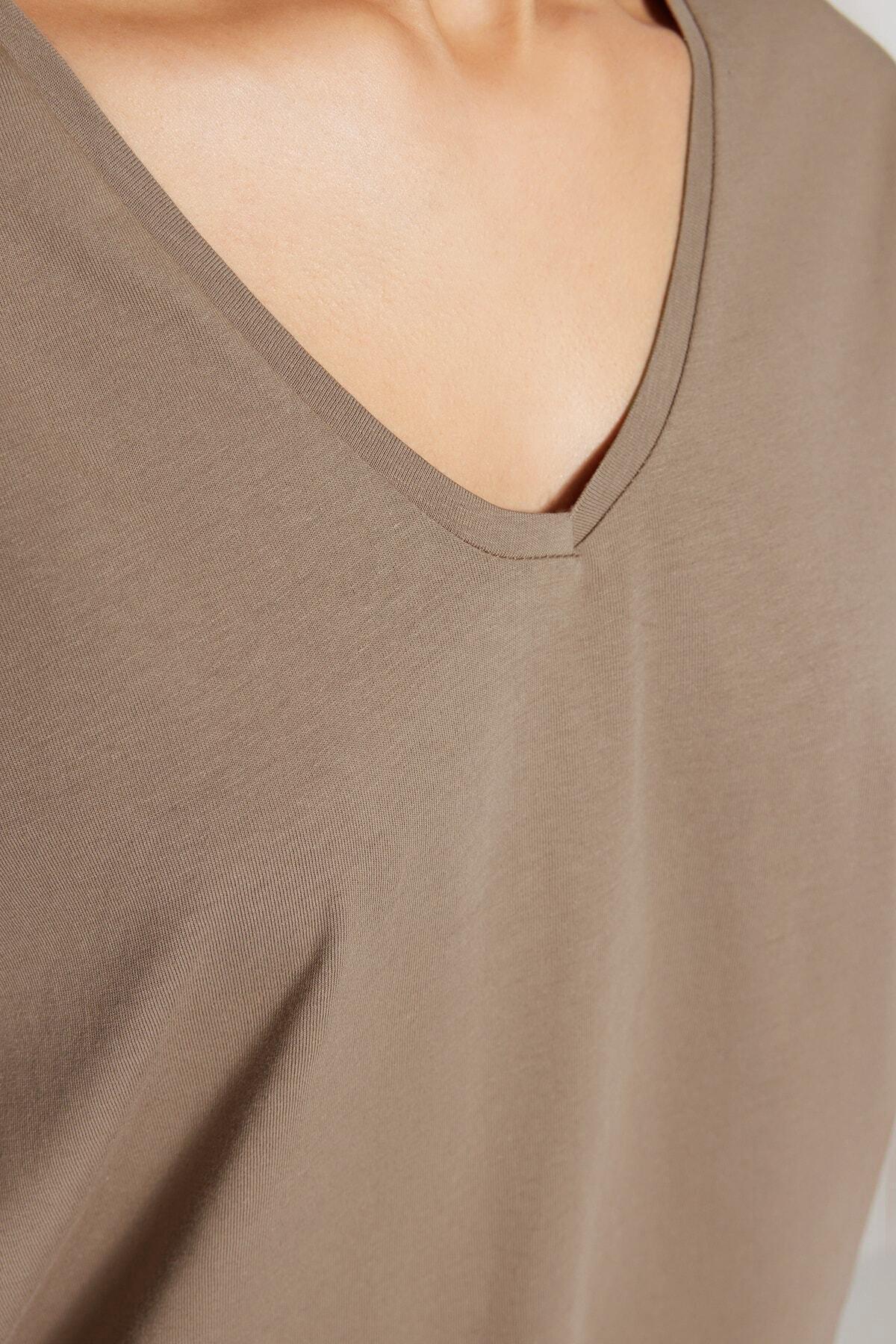 Beige Oversized T-Shirt, , large image number 2
